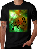 Holla At Wolf Graphic Tee - Black Unisex T-Shirt
