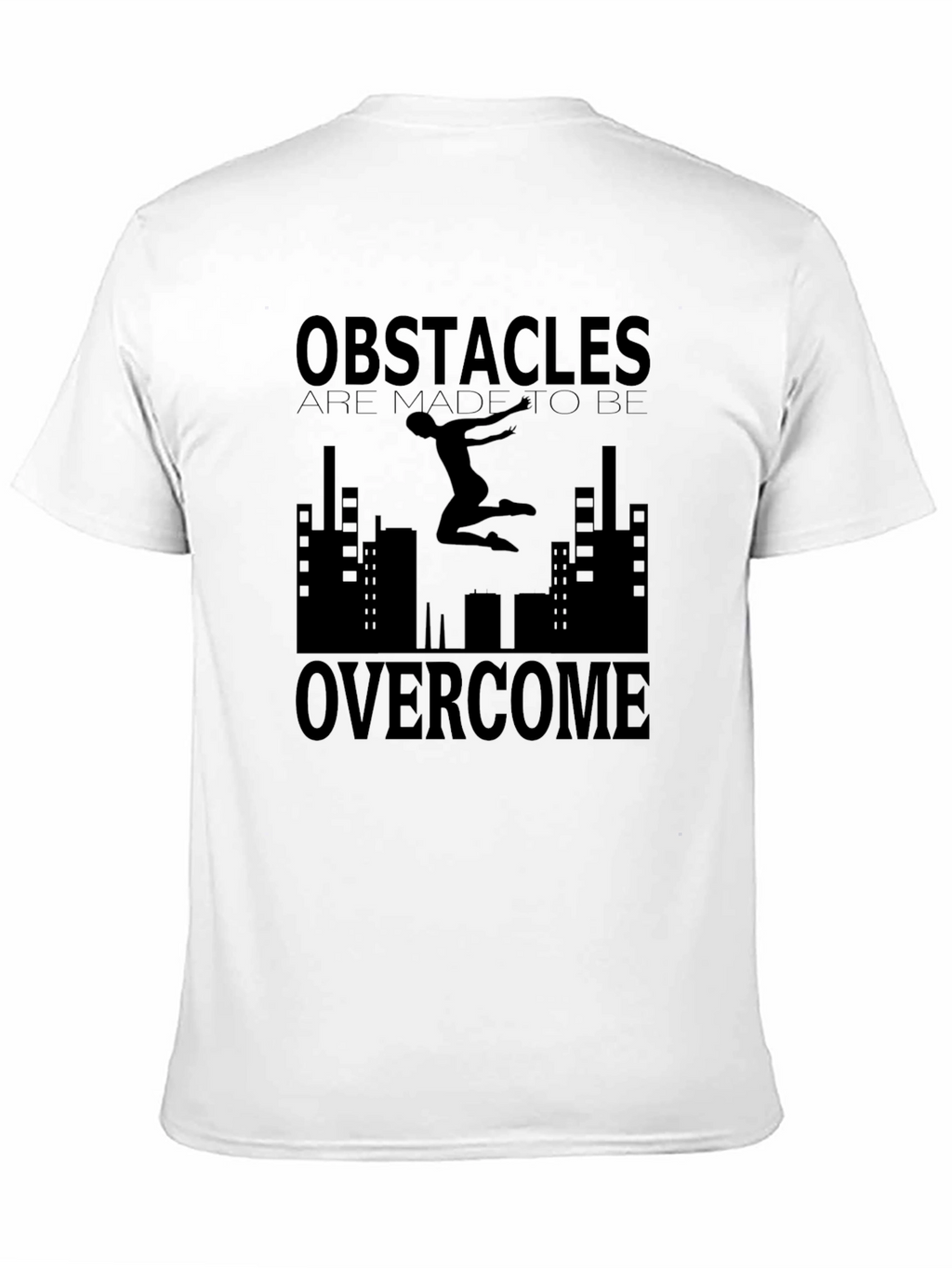 Obstacles Overcome Graphic Tee - Urban Inspirational Design