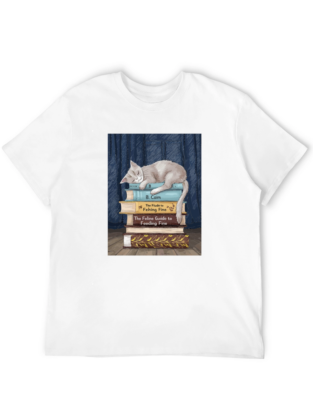 Cat Nap Book Lover T-Shirt