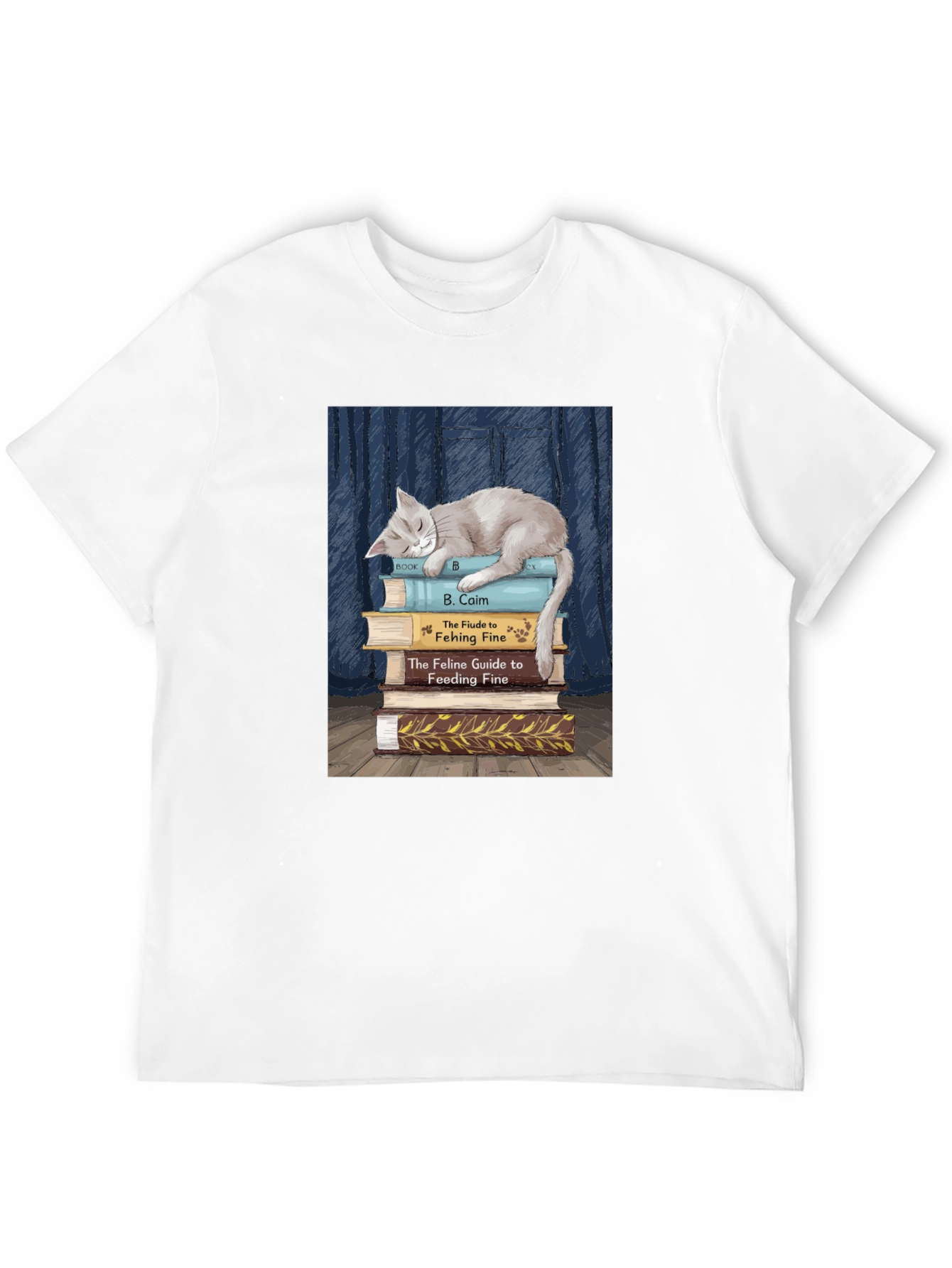 Cat Nap Book Lover T-Shirt