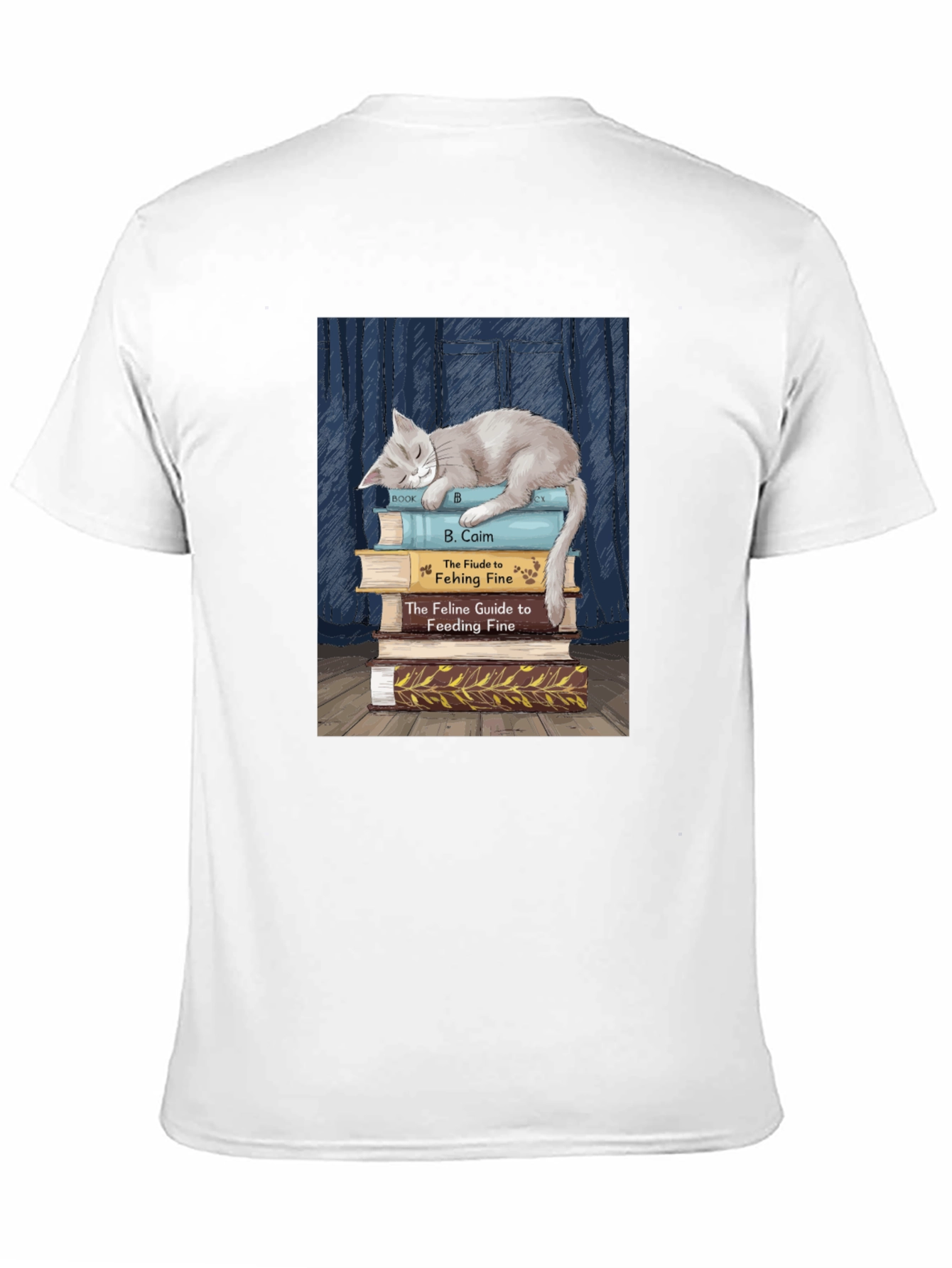 Cat Nap Book Lover T-Shirt