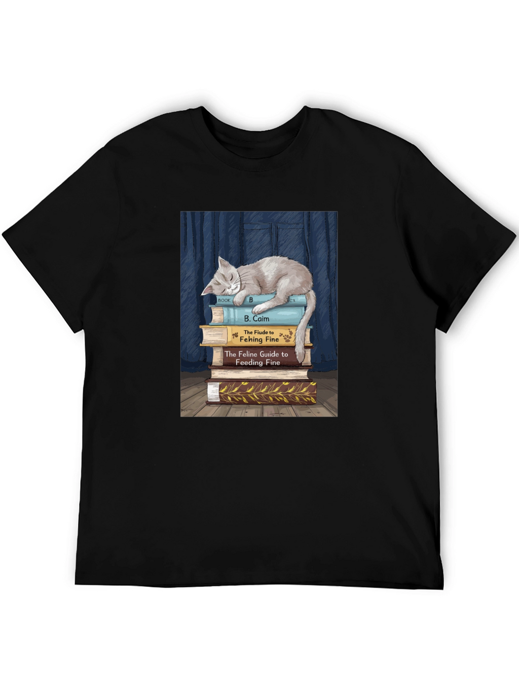 Cat Nap Book Lover T-Shirt