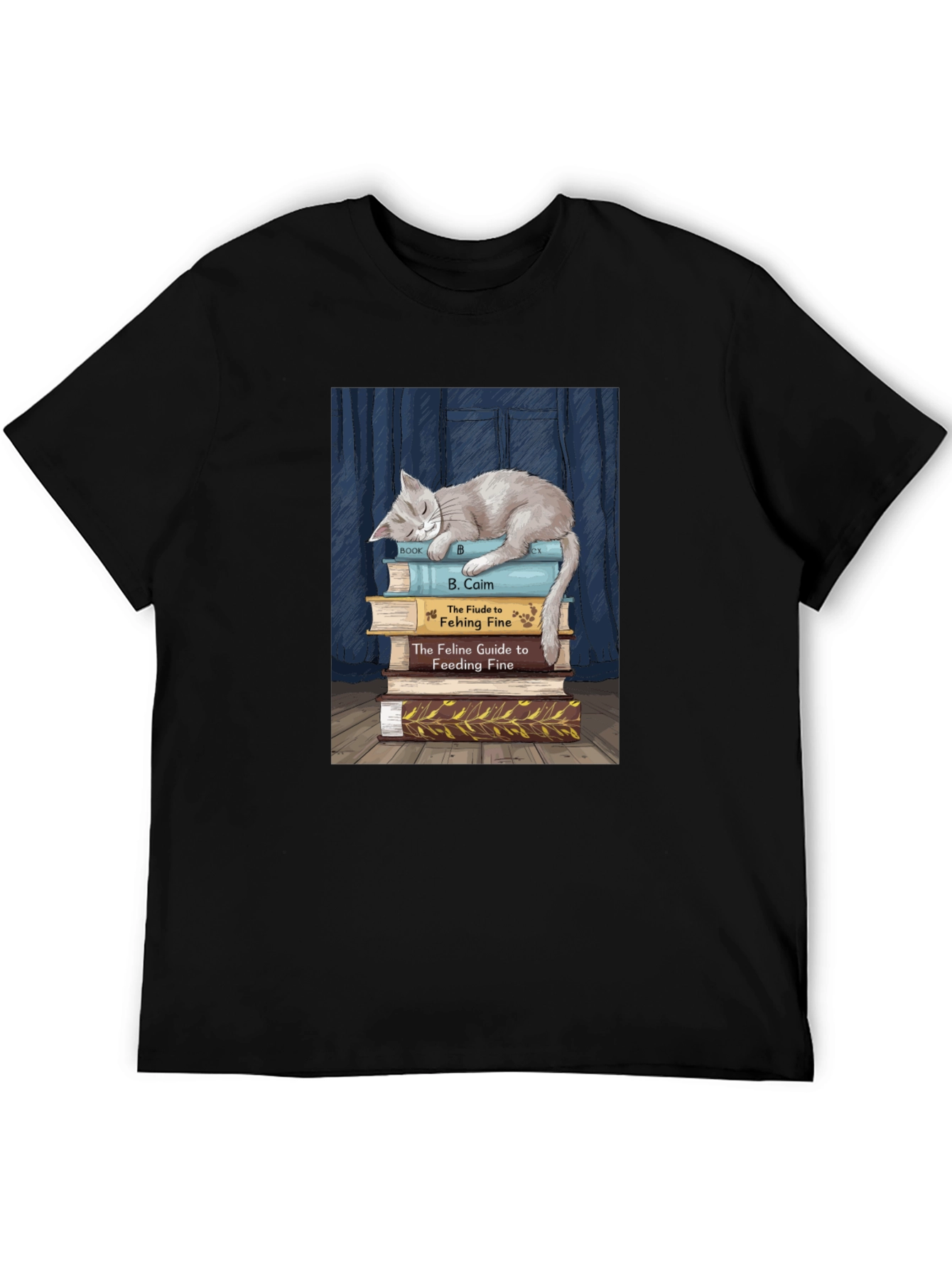 Cat Nap Book Lover T-Shirt