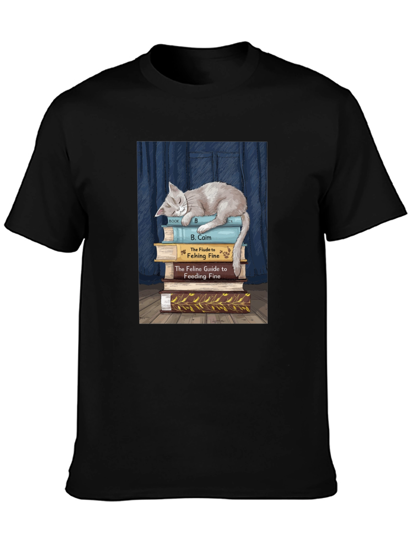 Cat Nap Book Lover T-Shirt