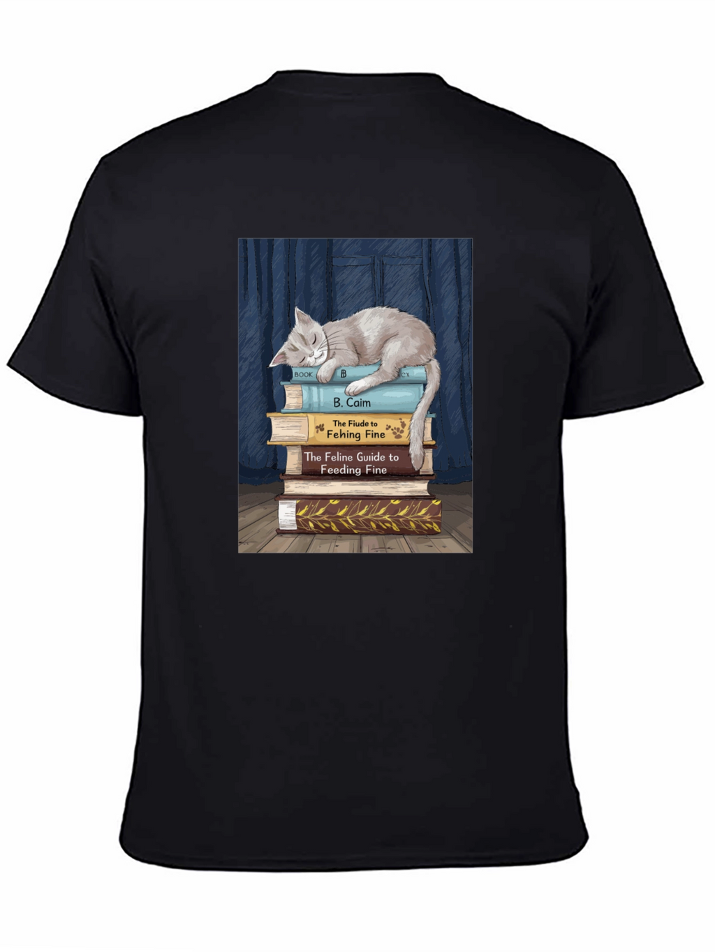 Cat Nap Book Lover T-Shirt