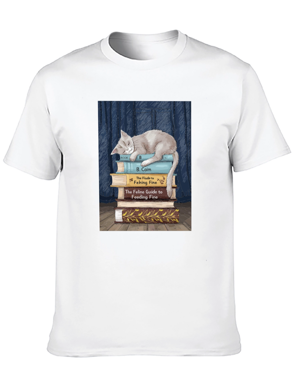 Cat Nap Book Lover T-Shirt