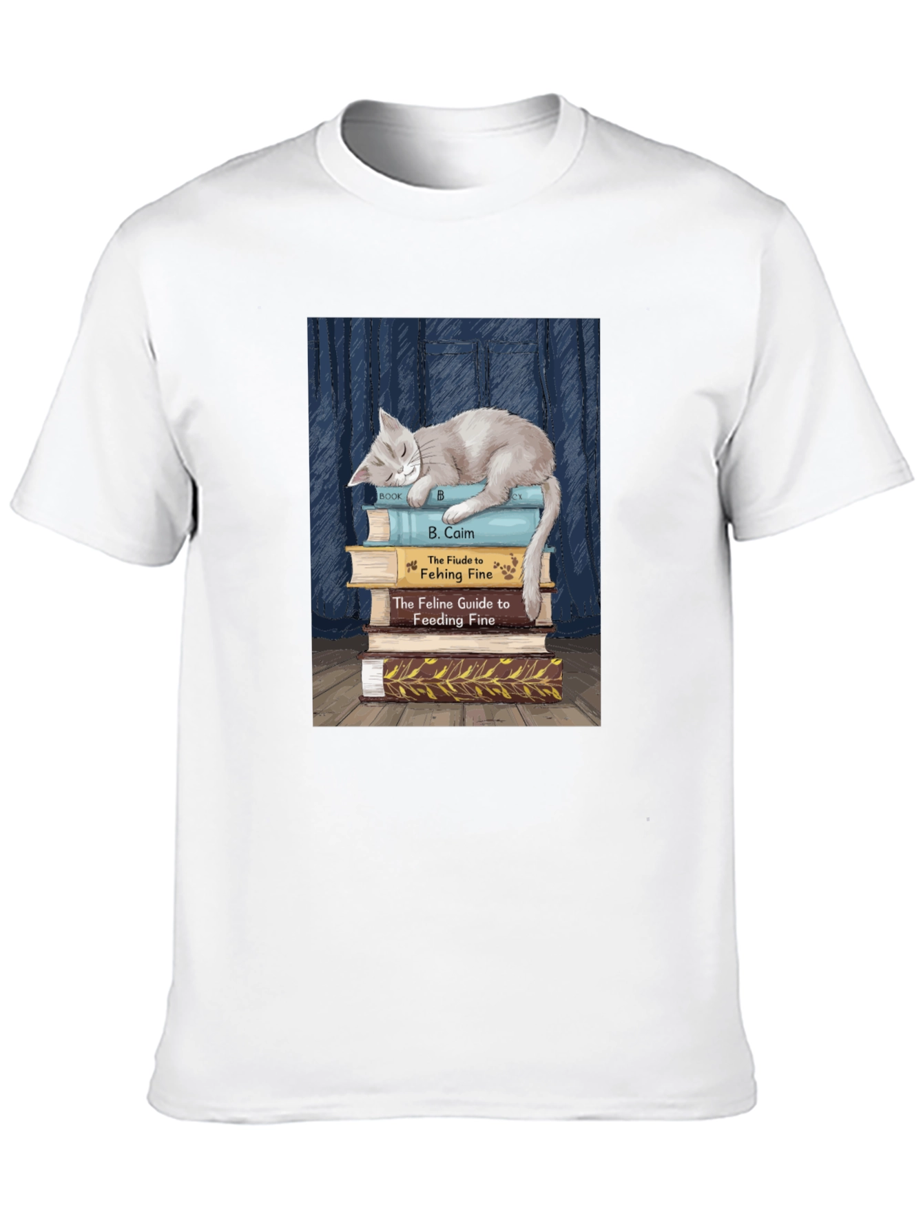 Cat Nap Book Lover T-Shirt
