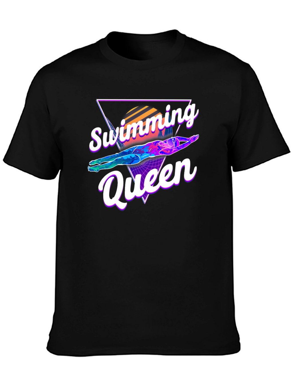 Swimming Queen Graphic T-Shirt - Retro Style