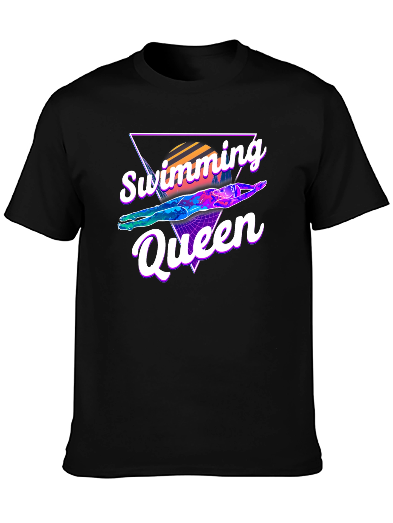 Swimming Queen Graphic T-Shirt - Retro Style
