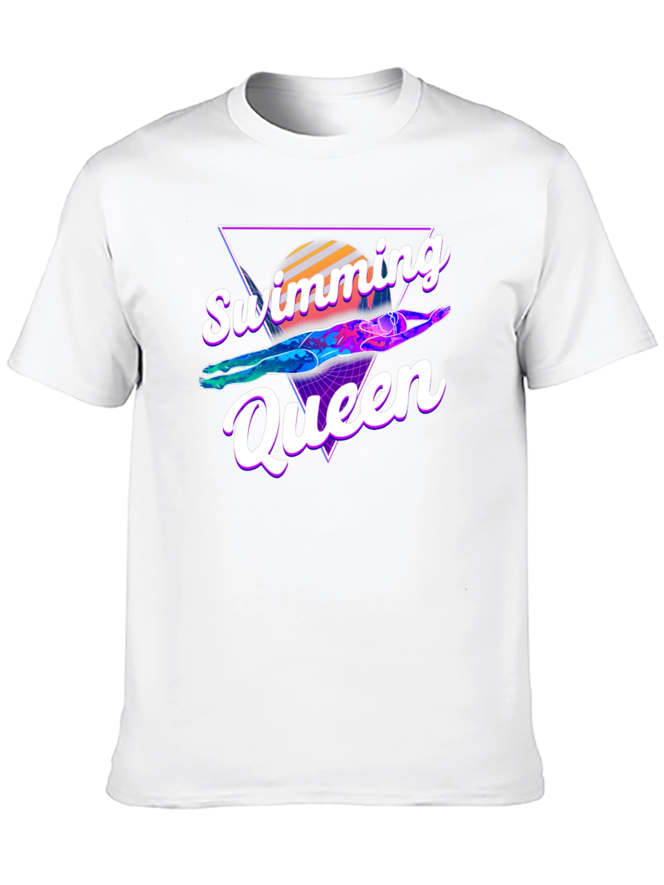 Swimming Queen Graphic T-Shirt - Retro Style