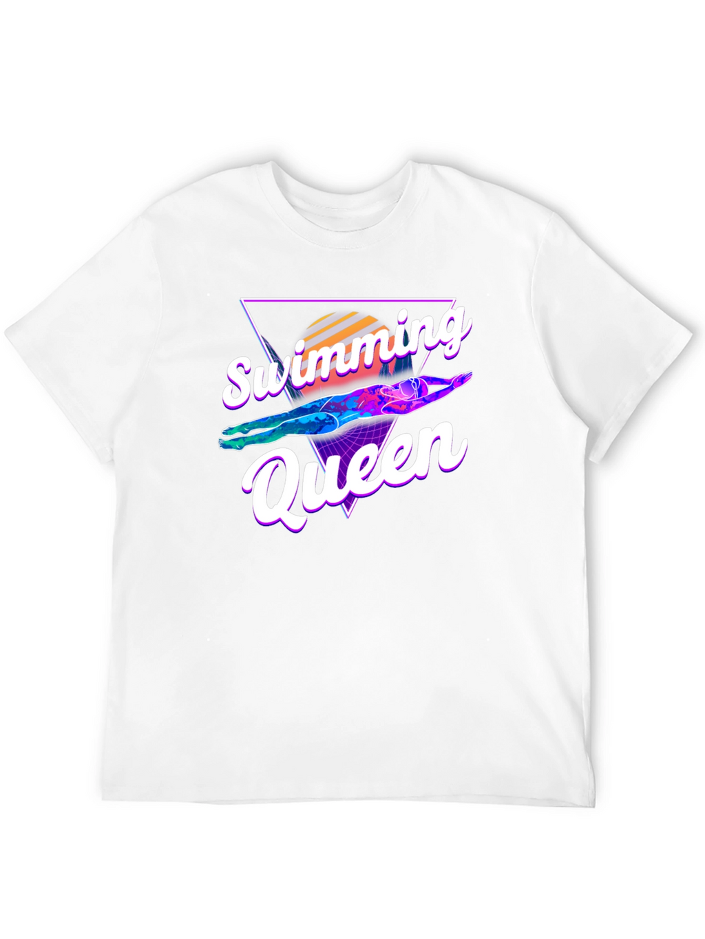 Swimming Queen Graphic T-Shirt - Retro Style
