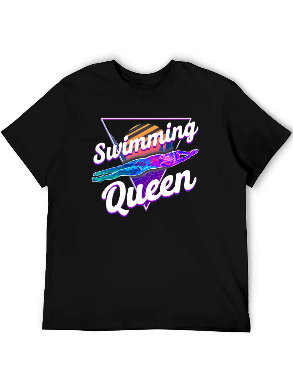 Swimming Queen Graphic T-Shirt - Retro Style