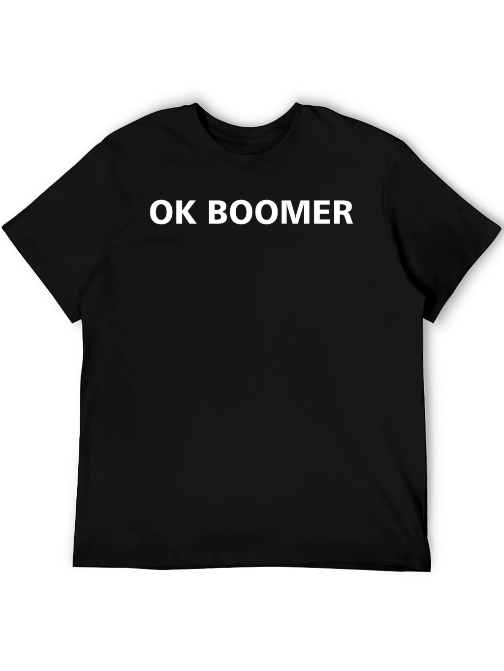 OK Boomer Graphic Tee - Black Cotton Blend T-Shirt