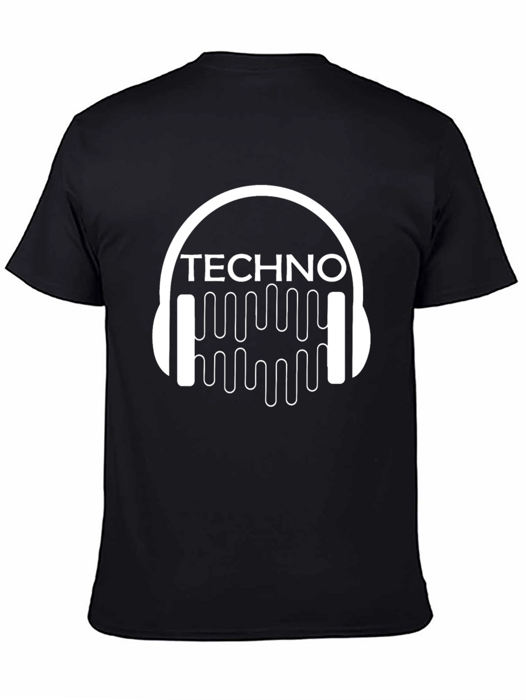 Techno Music T-Shirt - DJ Headphone Design