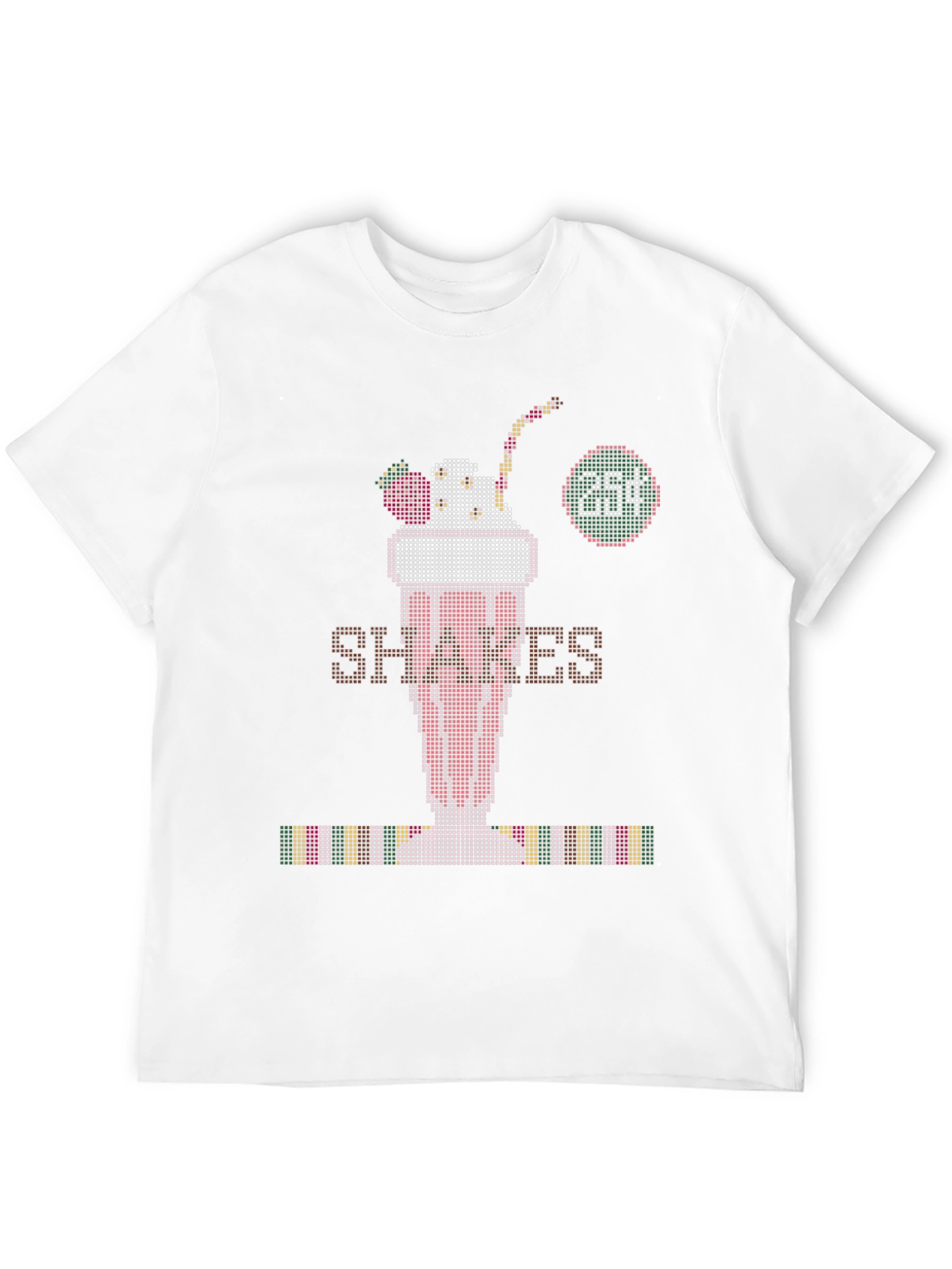 Retro Shakes Tee - Pixelated Milkshake T-Shirt
