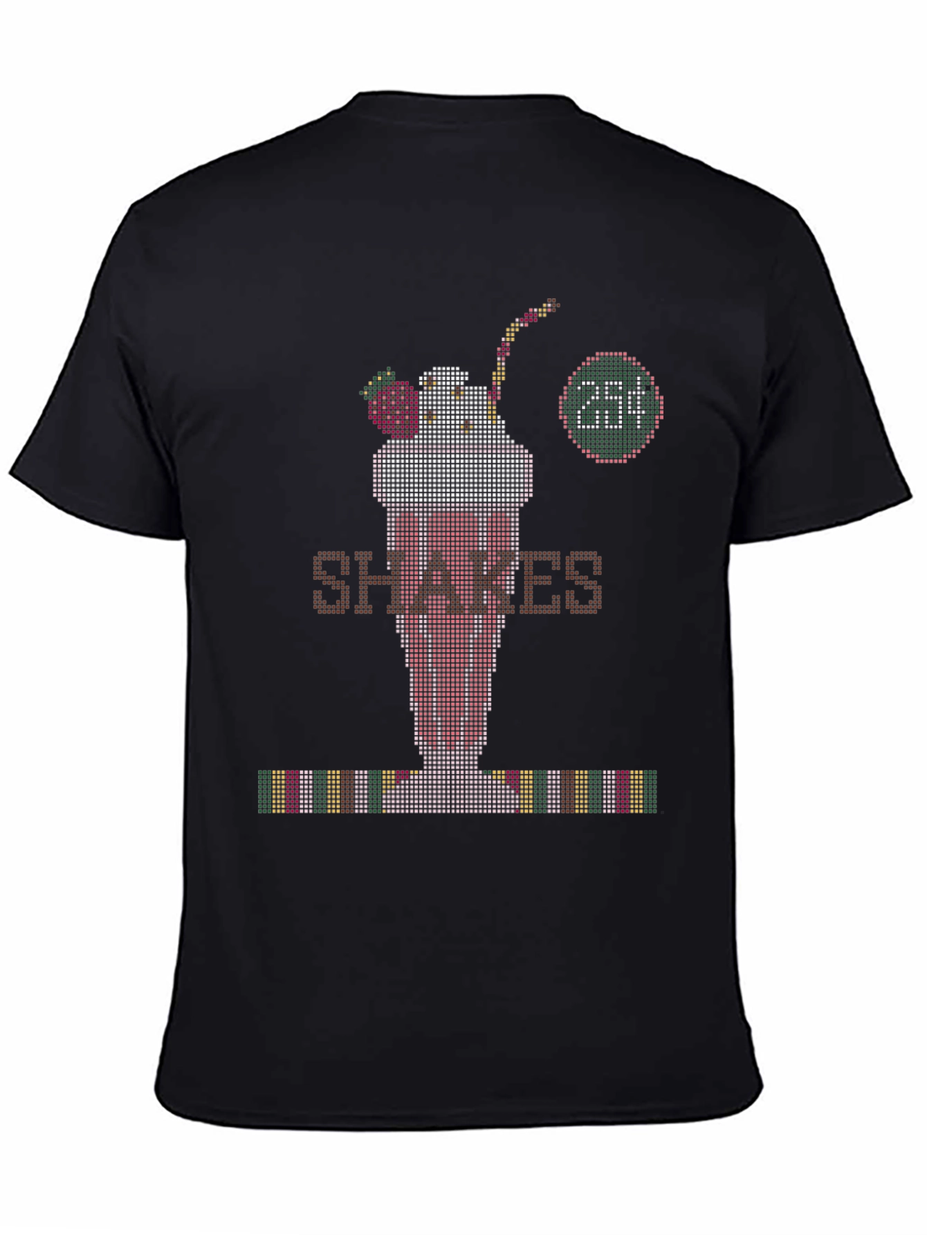 Retro Shakes Tee - Pixelated Milkshake T-Shirt