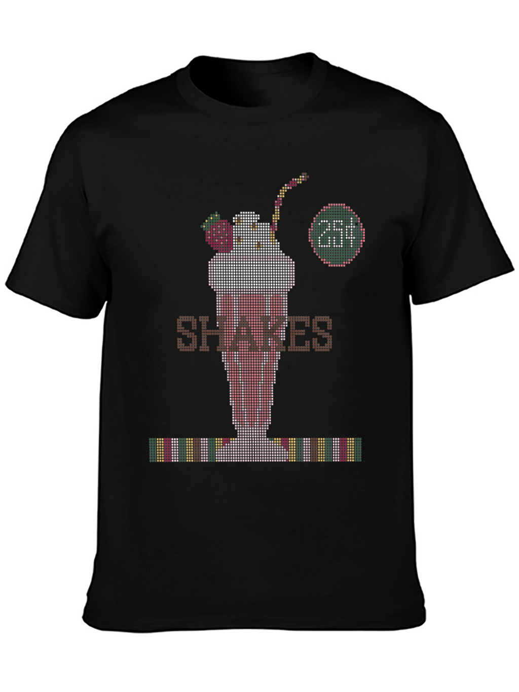 Retro Shakes Tee - Pixelated Milkshake T-Shirt