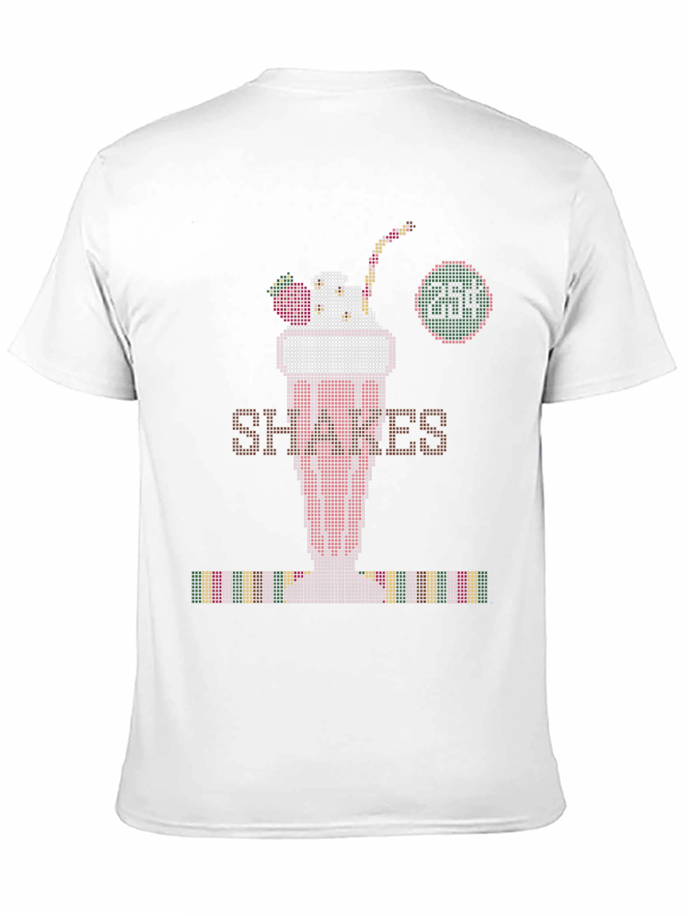Retro Shakes Tee - Pixelated Milkshake T-Shirt