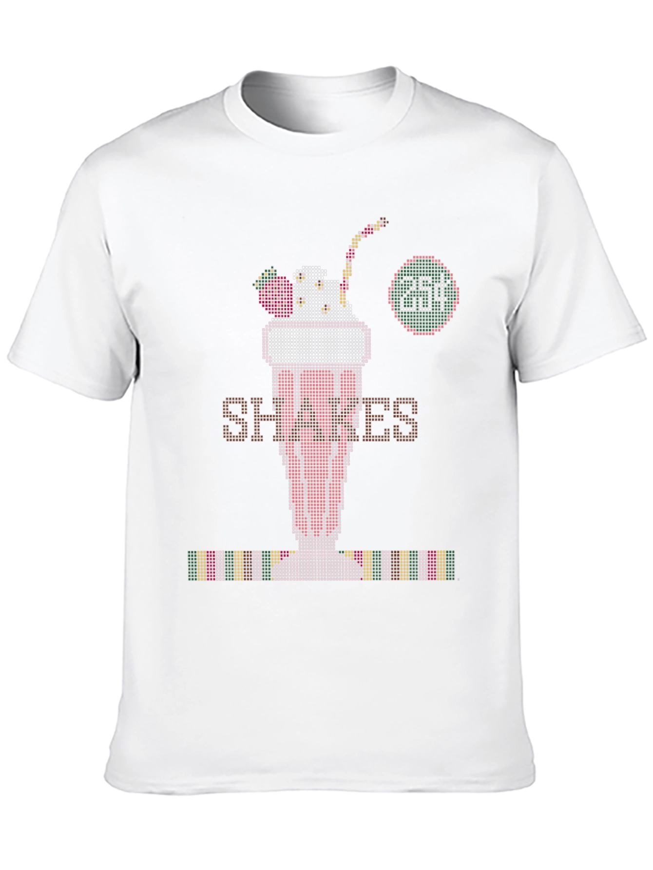 Retro Shakes Tee - Pixelated Milkshake T-Shirt