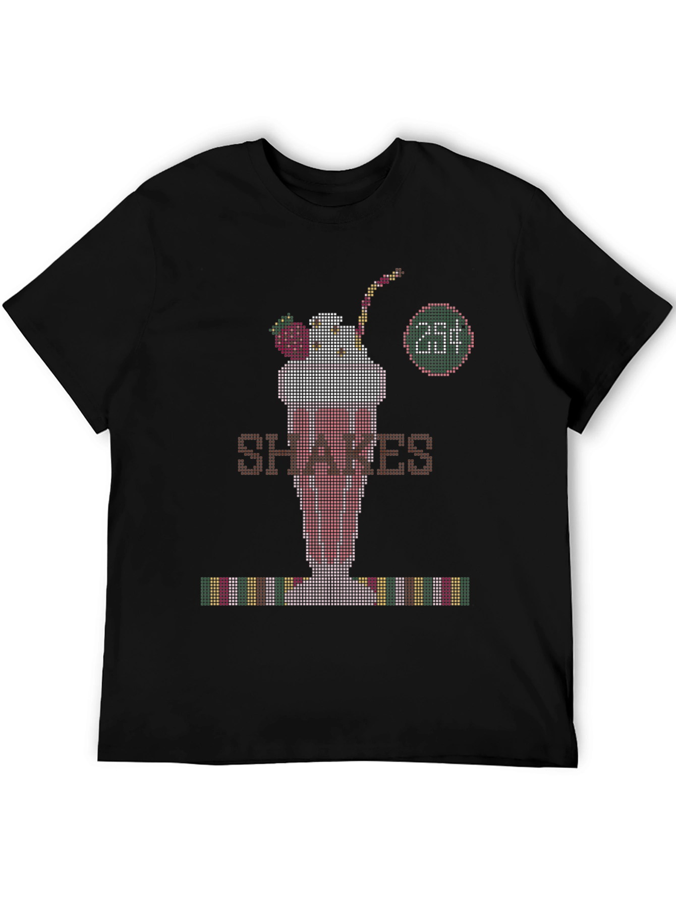 Retro Shakes Tee - Pixelated Milkshake T-Shirt