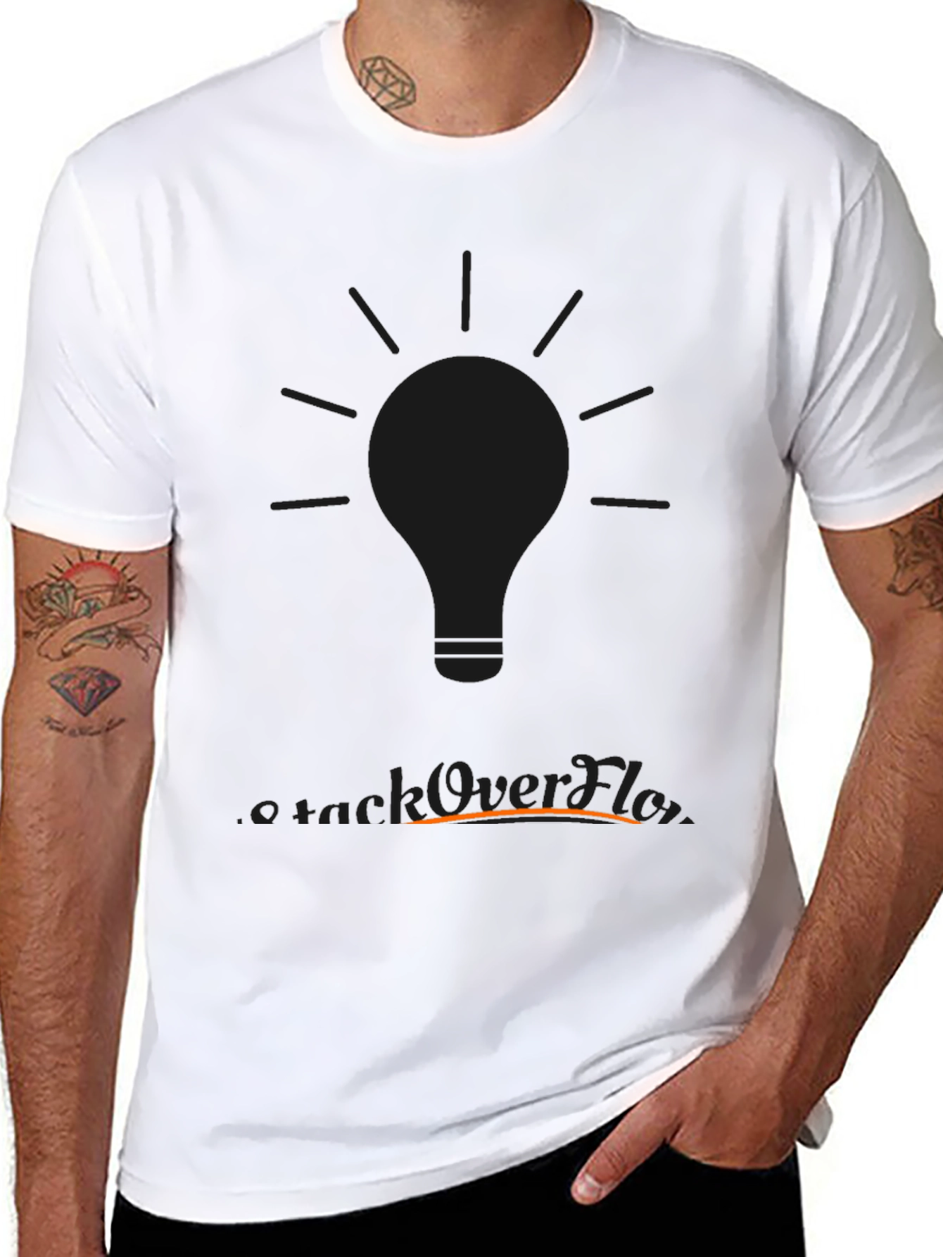 Stack Overflow T-Shirt - Lightbulb Logo