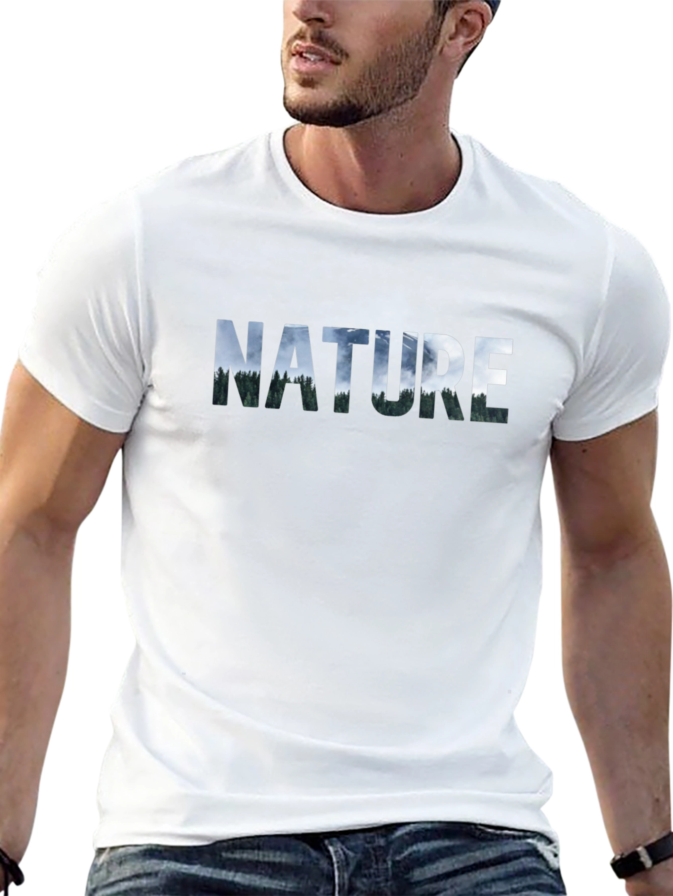 Nature Graphic Tee - Mens Black T-Shirt