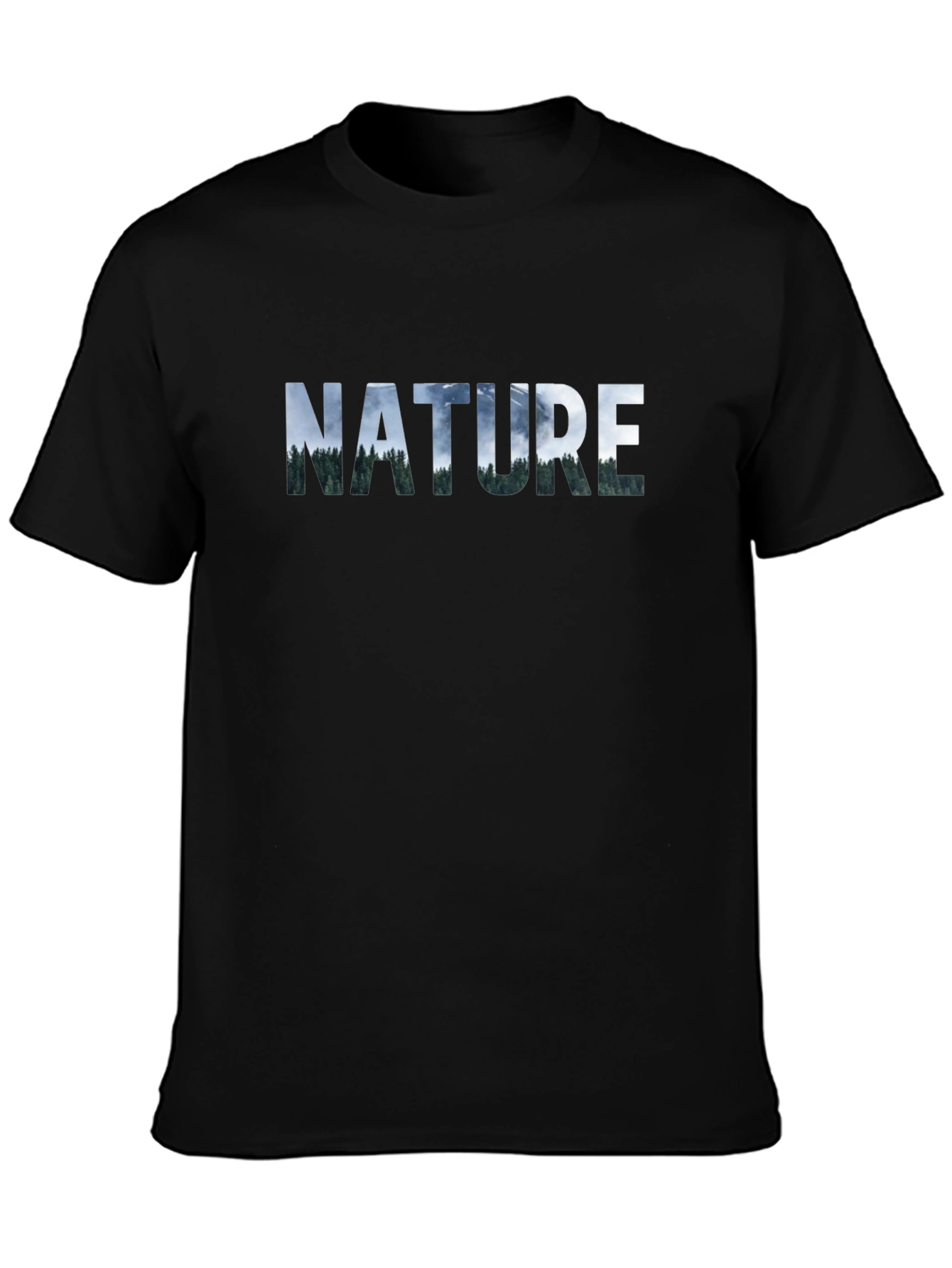 Nature Graphic Tee - Mens Black T-Shirt