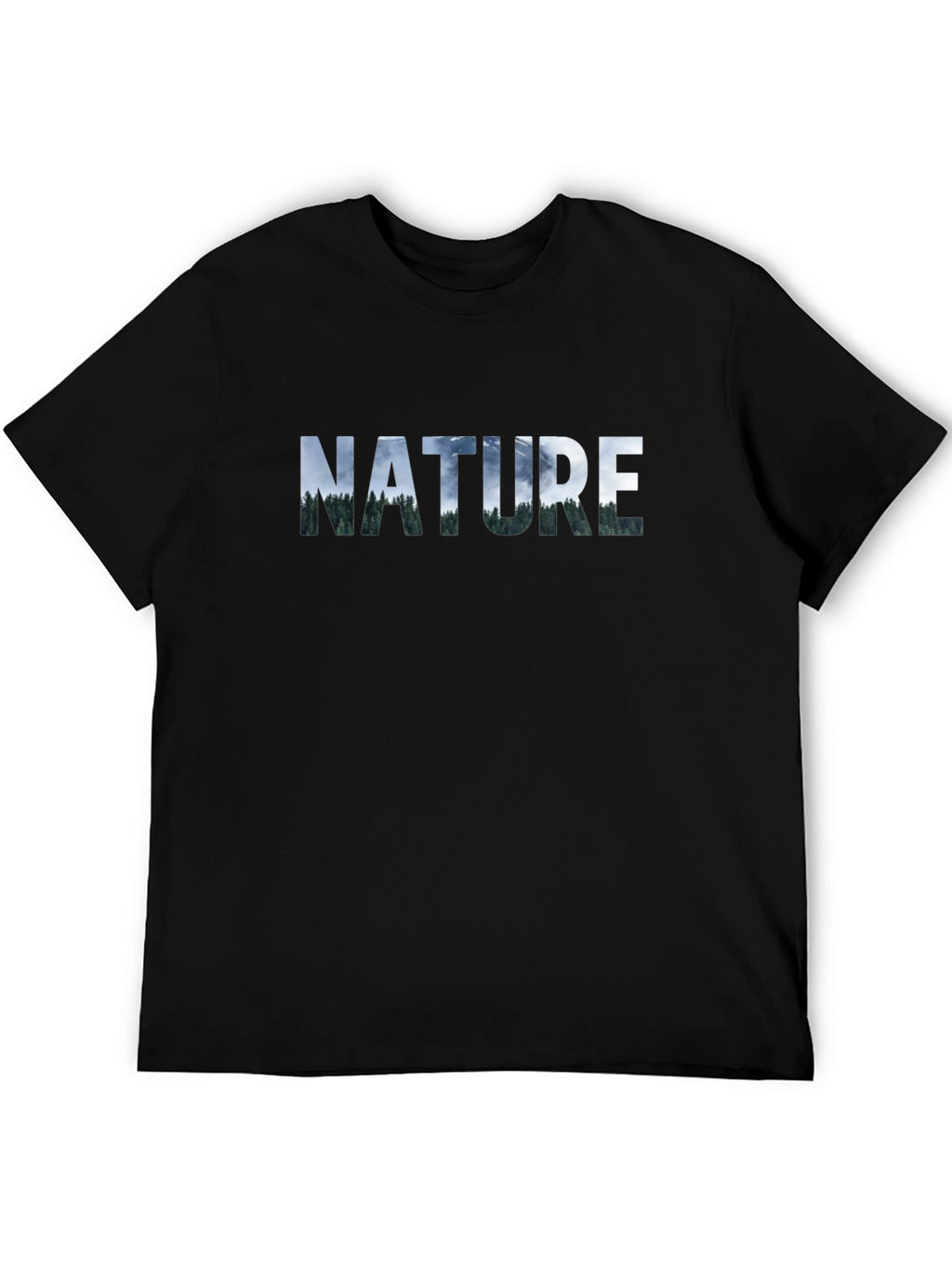 Nature Graphic Tee - Mens Black T-Shirt