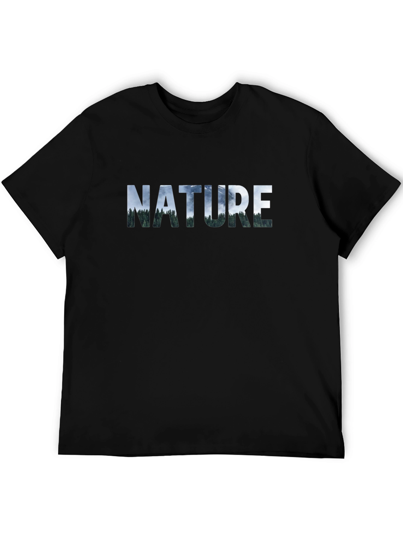 Nature Graphic Tee - Mens Black T-Shirt