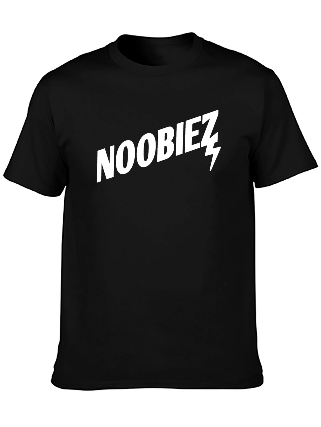 Noobiez Graphic Tee - Black Cotton Casual T-Shirt