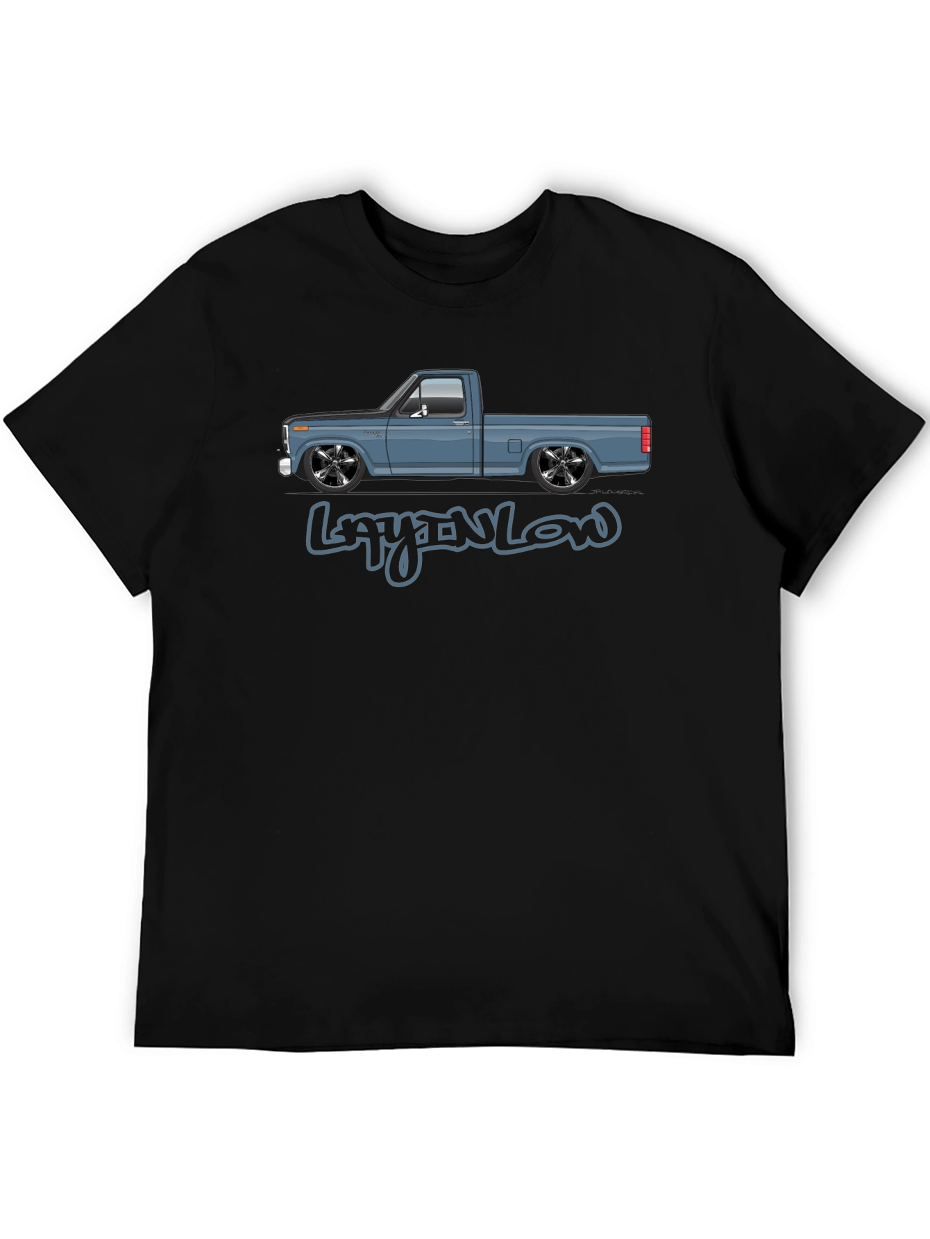 Lay’n Low Black T-Shirt Truck Graphic Tee
