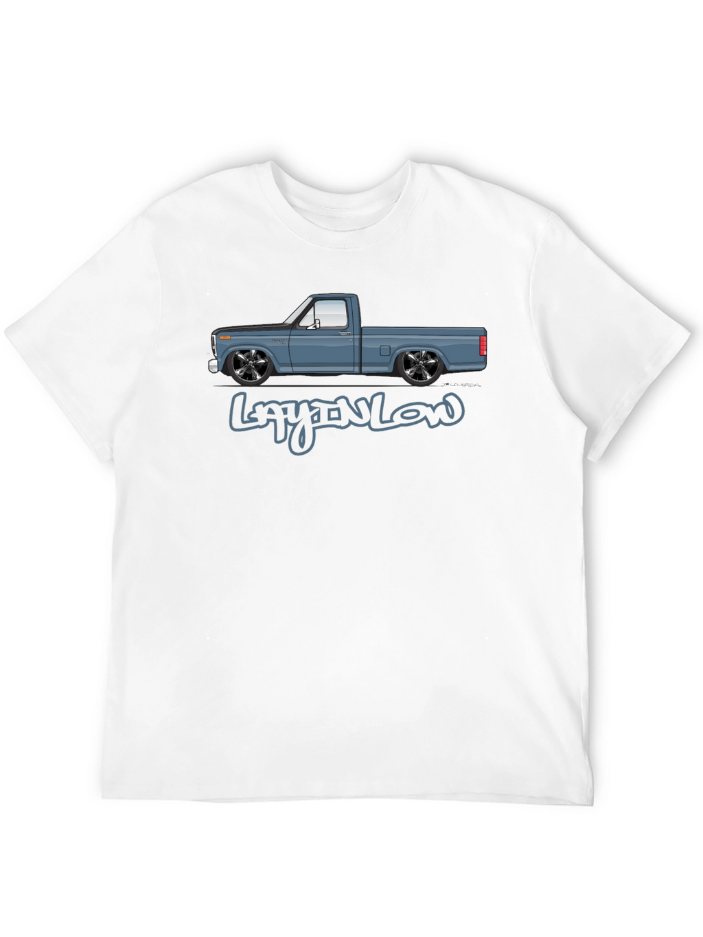 Lay’n Low Black T-Shirt Truck Graphic Tee