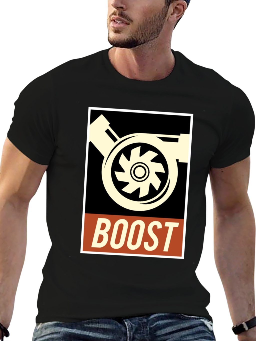 Boost Turbocharger Graphic Tee - Automotive Enthusiast