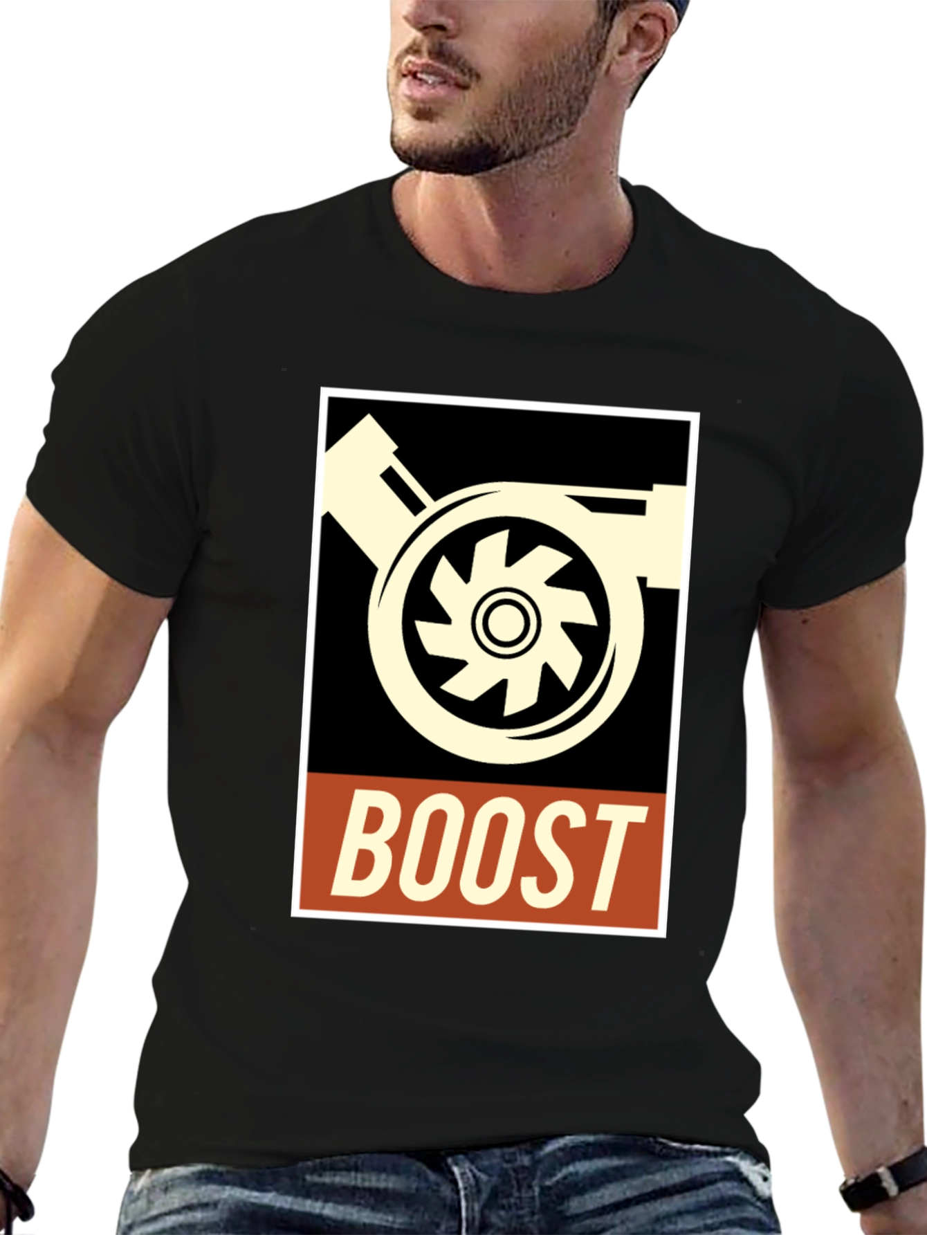 Boost Turbocharger Graphic Tee - Automotive Enthusiast