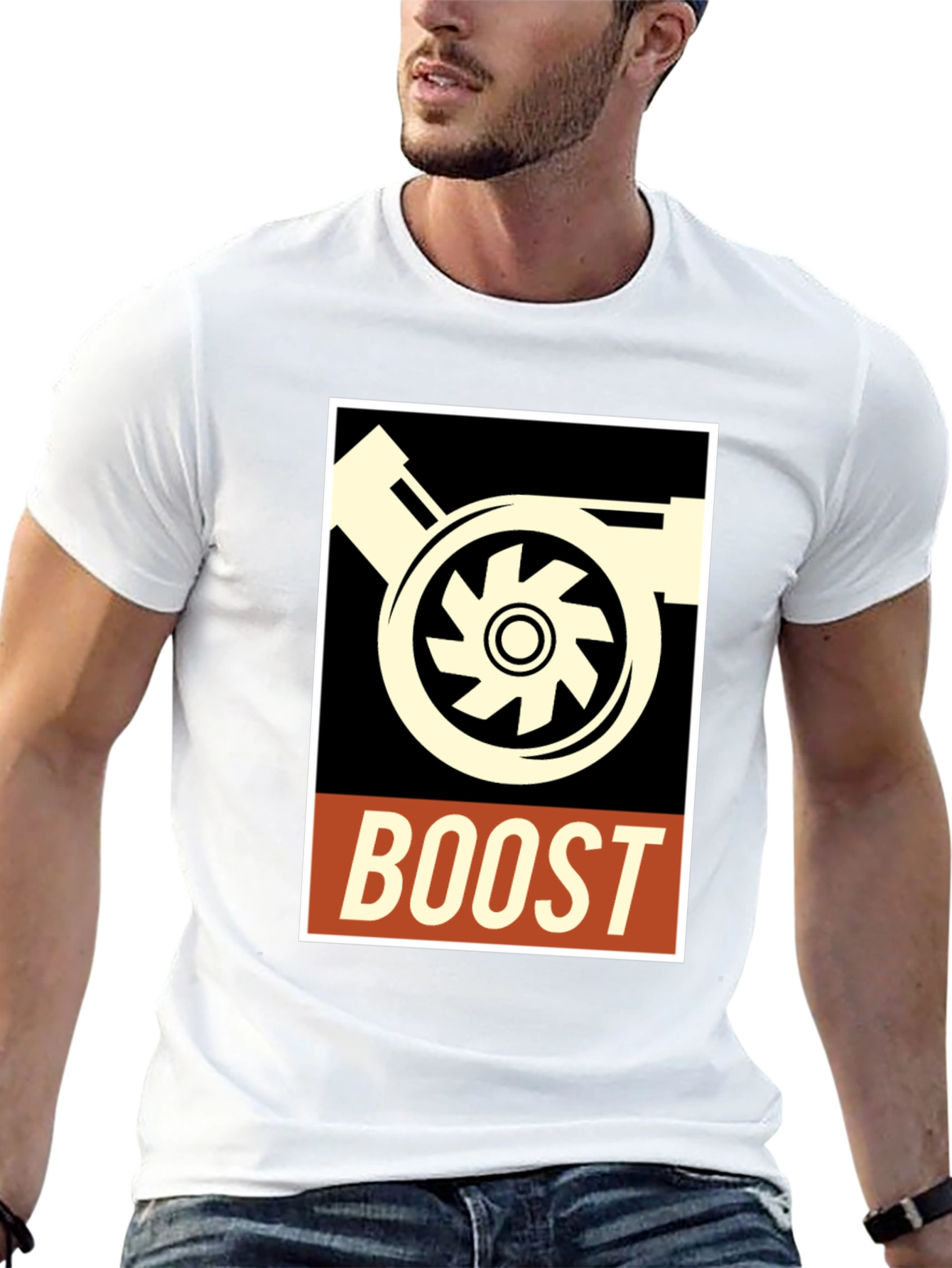 Boost Turbocharger Graphic Tee - Automotive Enthusiast