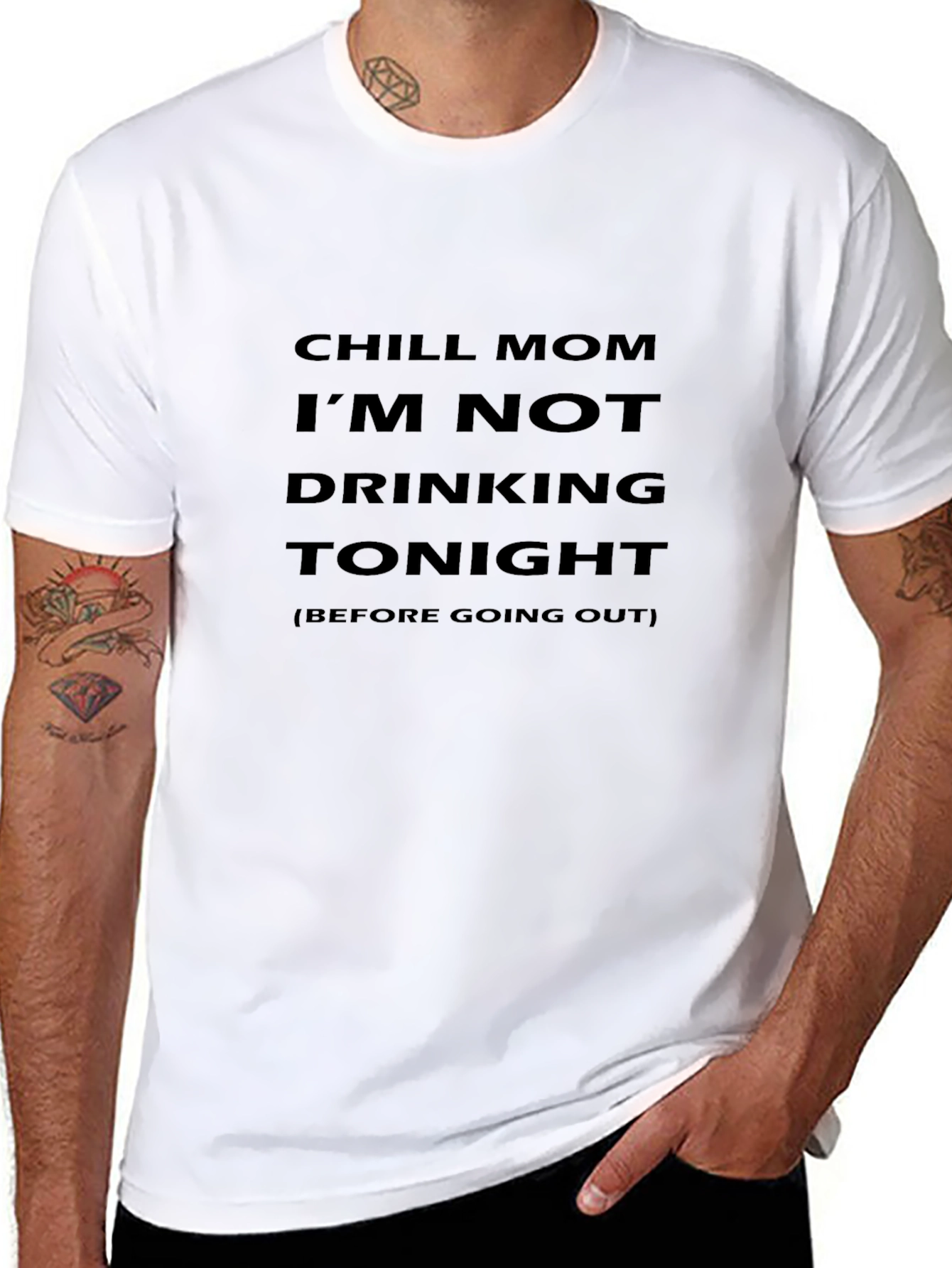 Chill Mom - Im Not Drinking Tonight Graphic Tee