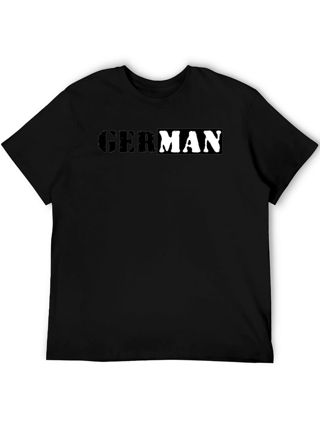 German Word Tee - Stylish Black Cotton T-Shirt