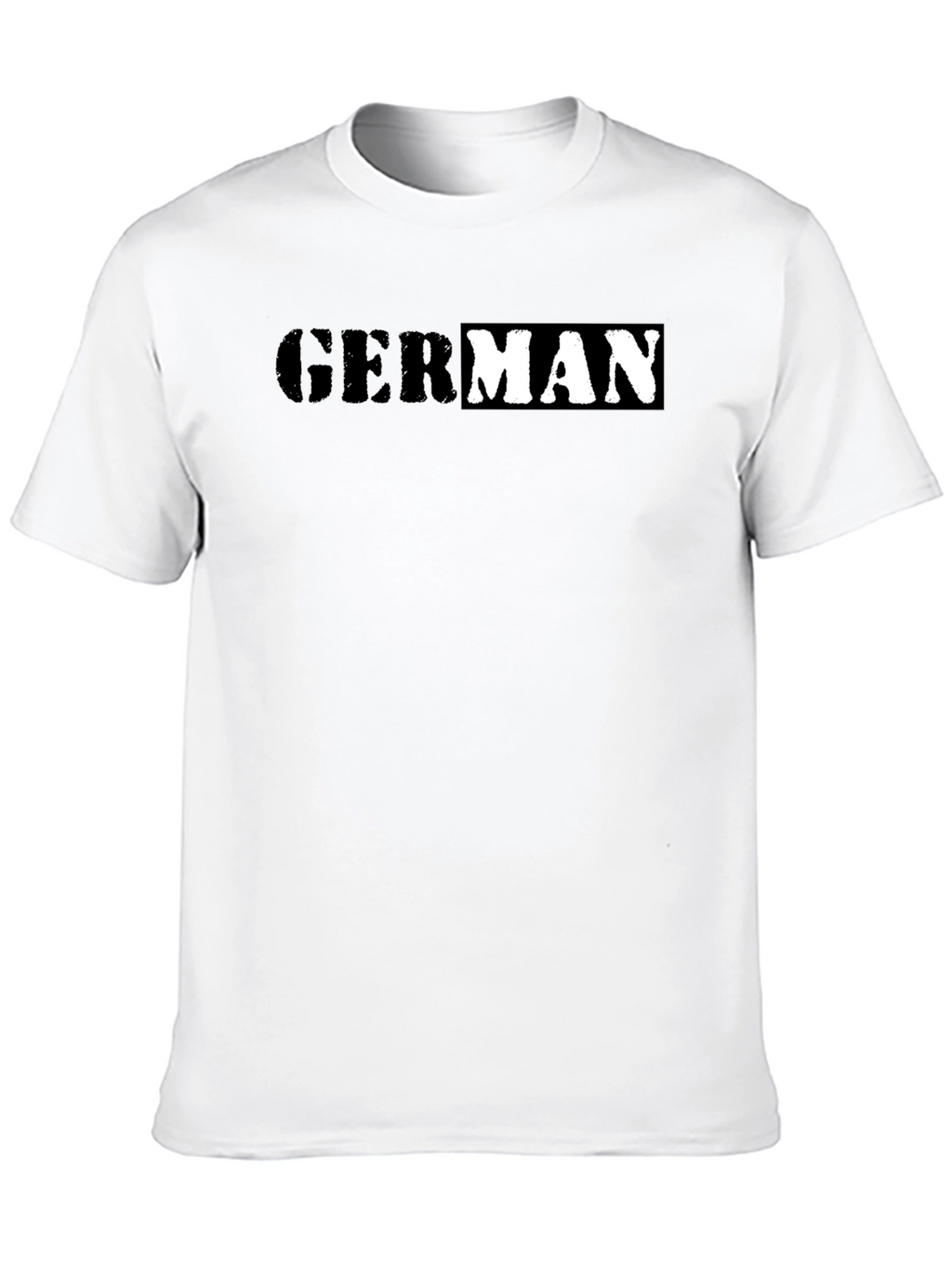 German Word Tee - Stylish Black Cotton T-Shirt