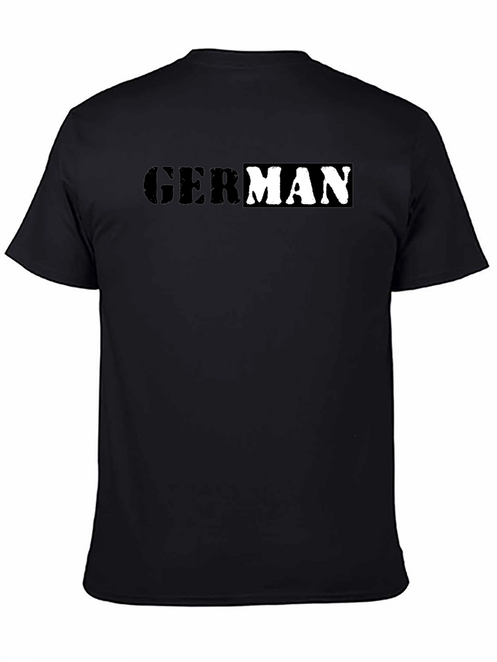 German Word Tee - Stylish Black Cotton T-Shirt