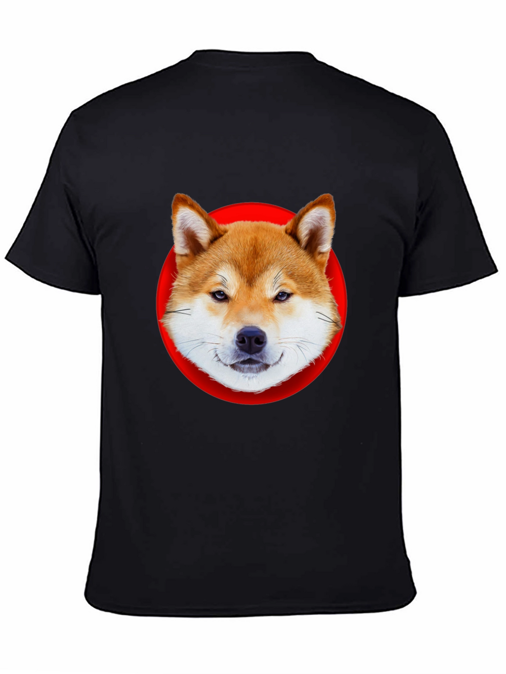 Shiba Inu Dog Graphic Tee - Classic Black