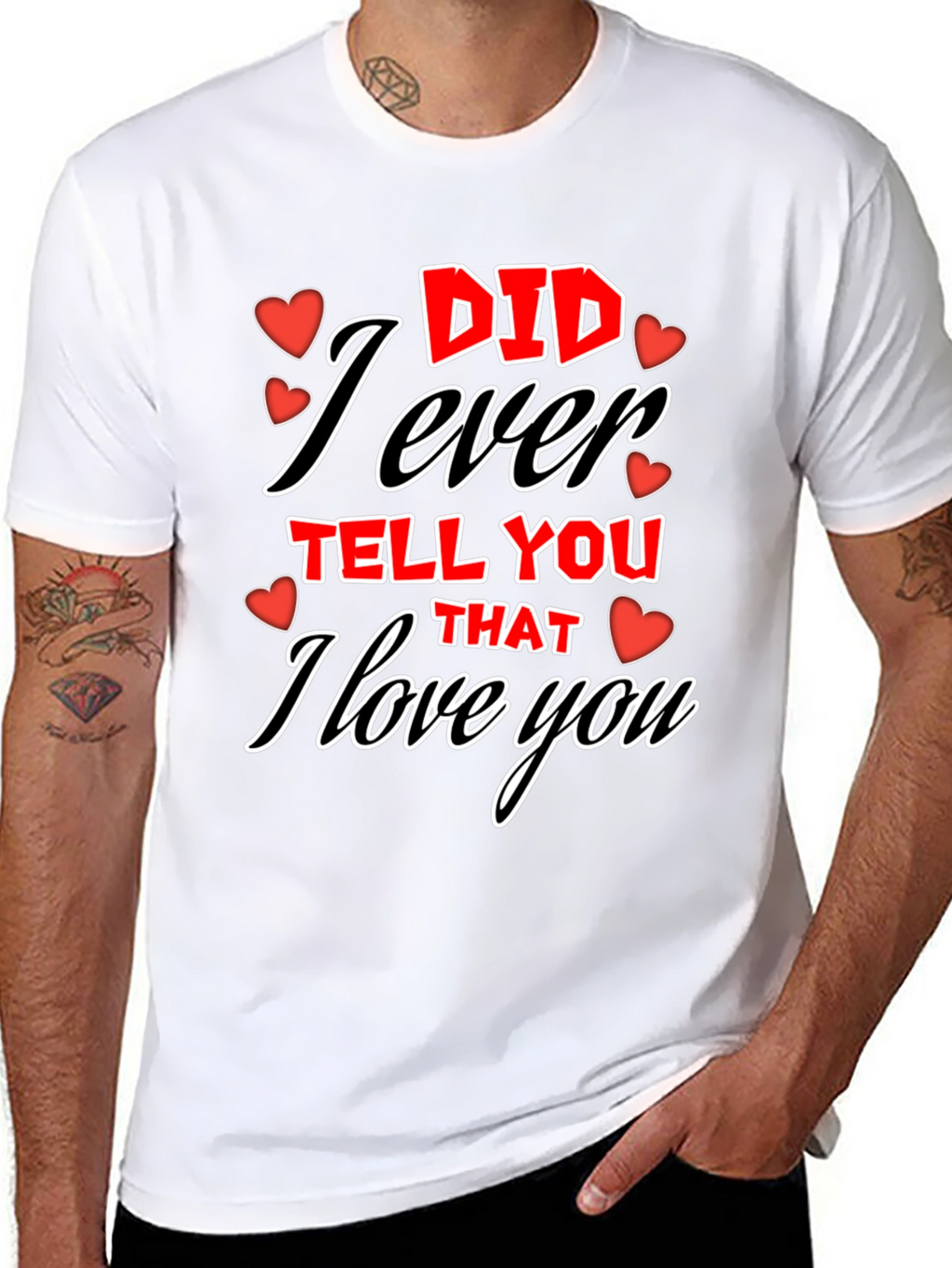 I Love You Graphic Tee - Valentines Day T-Shirt