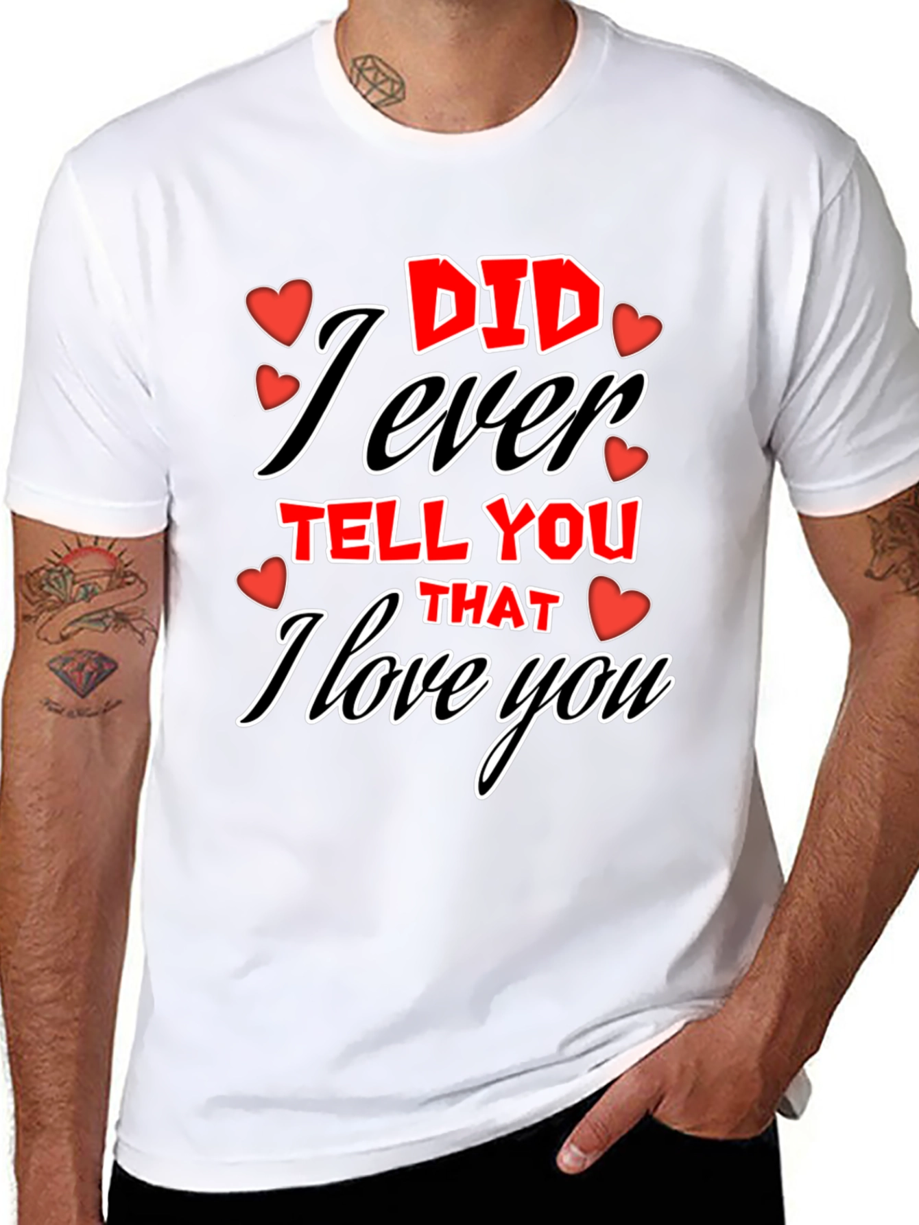 I Love You Graphic Tee - Valentines Day T-Shirt