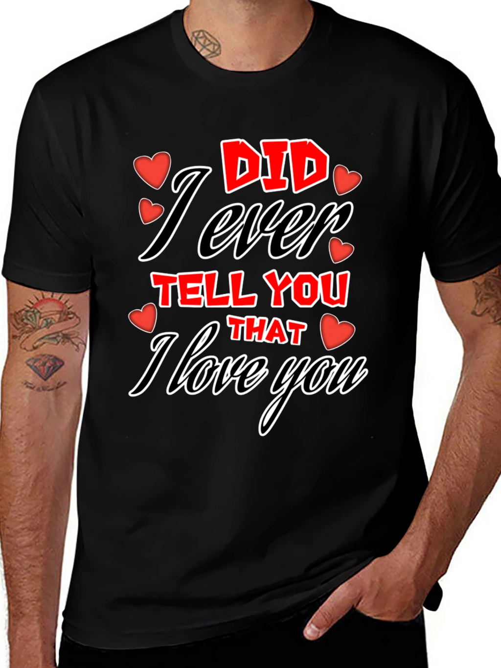 I Love You Graphic Tee - Valentines Day T-Shirt
