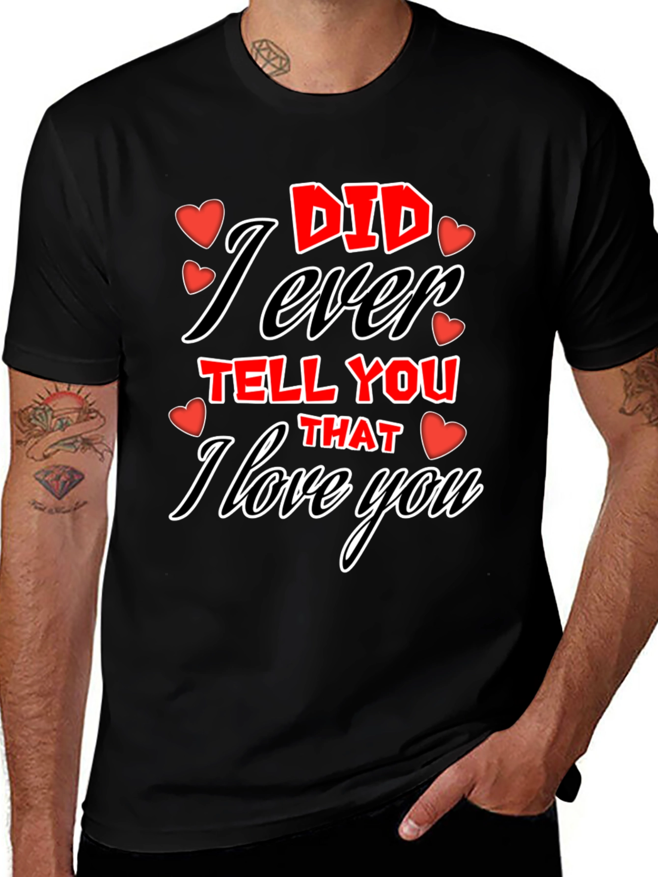 I Love You Graphic Tee - Valentines Day T-Shirt