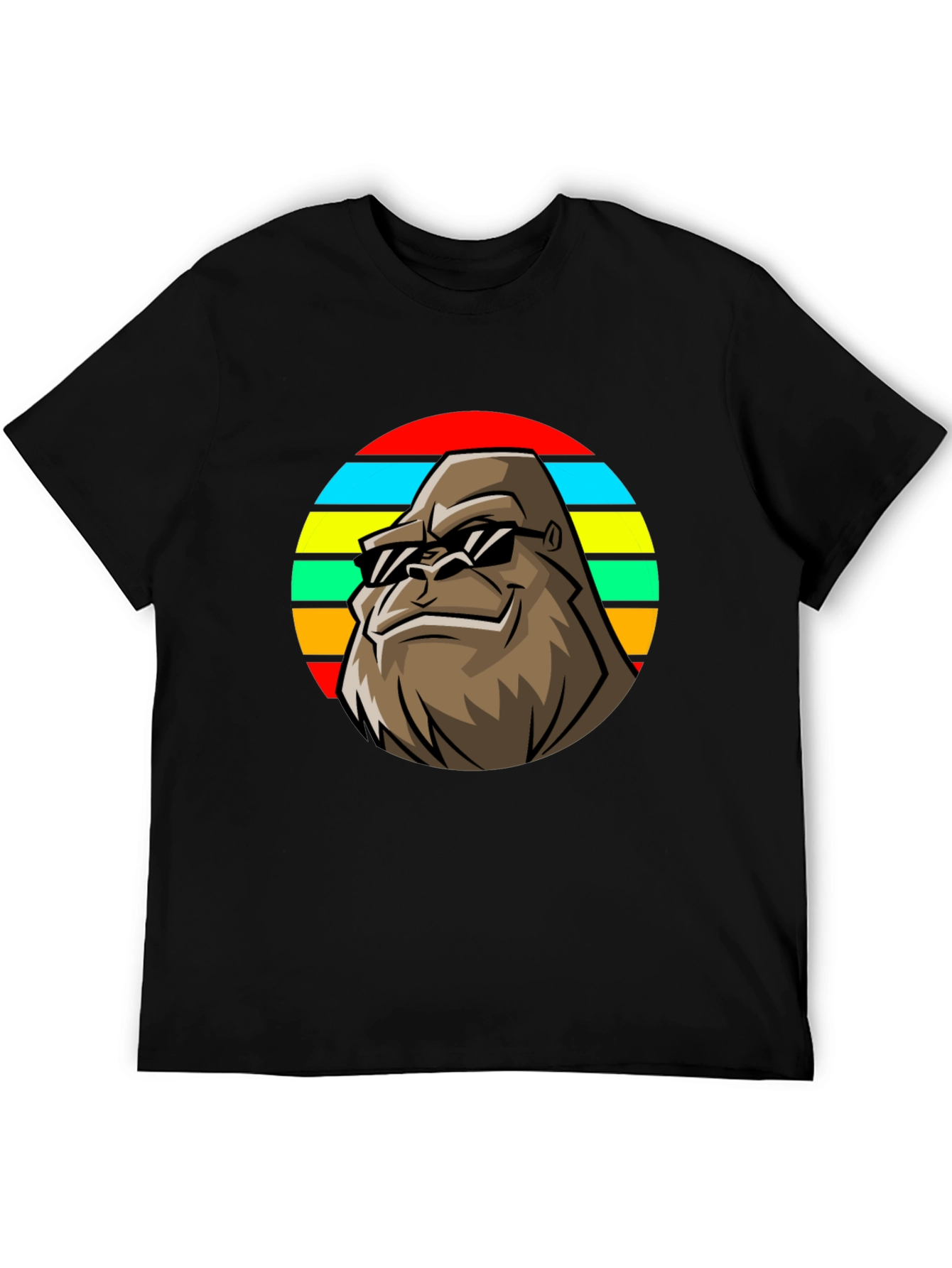 Retro Bigfoot T-Shirt - Cool Sasquatch Sunglasses Tee