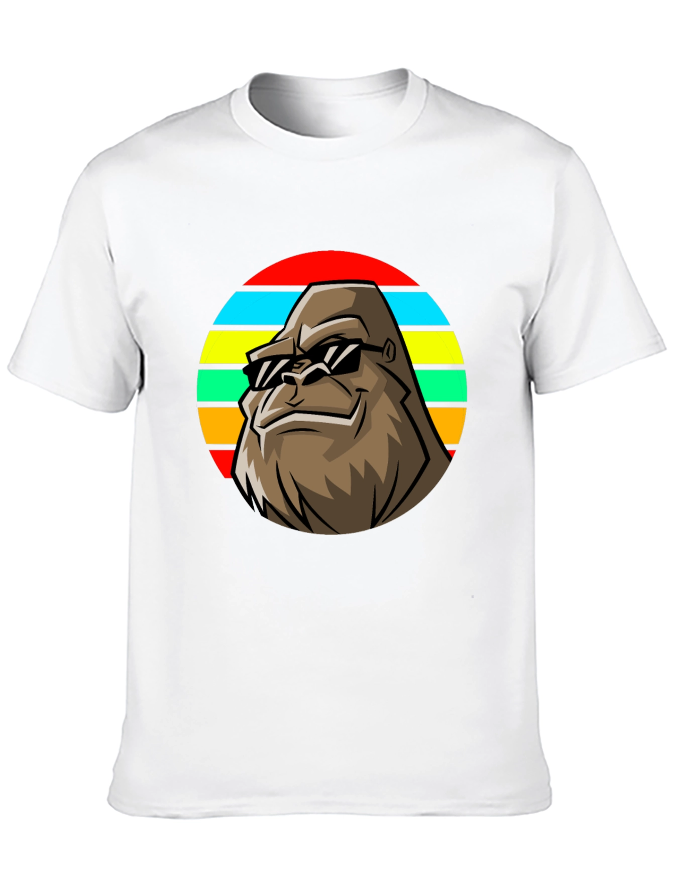 Retro Bigfoot T-Shirt - Cool Sasquatch Sunglasses Tee