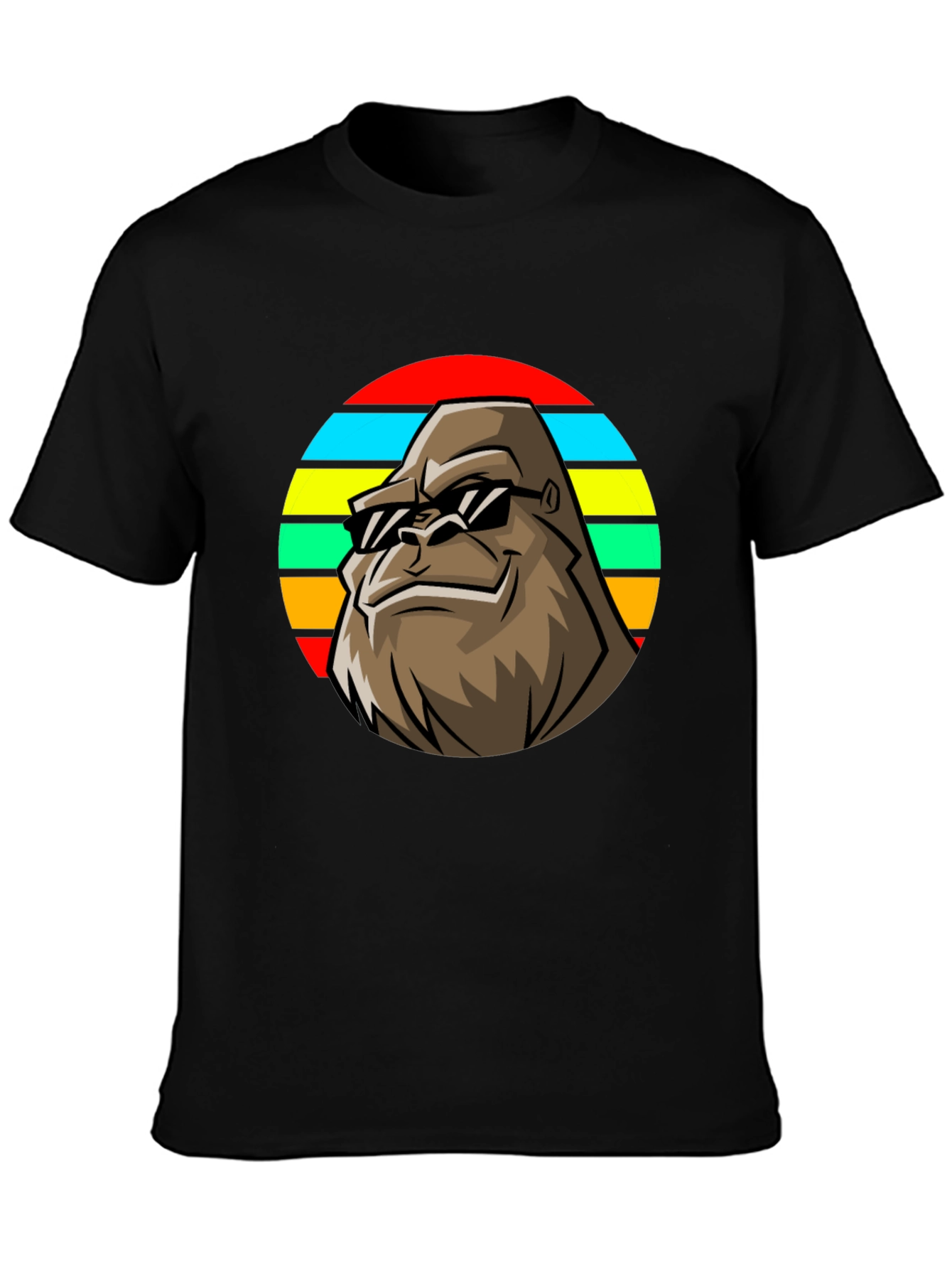 Retro Bigfoot T-Shirt - Cool Sasquatch Sunglasses Tee