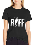 Rock Riff Graphic Tee - Black