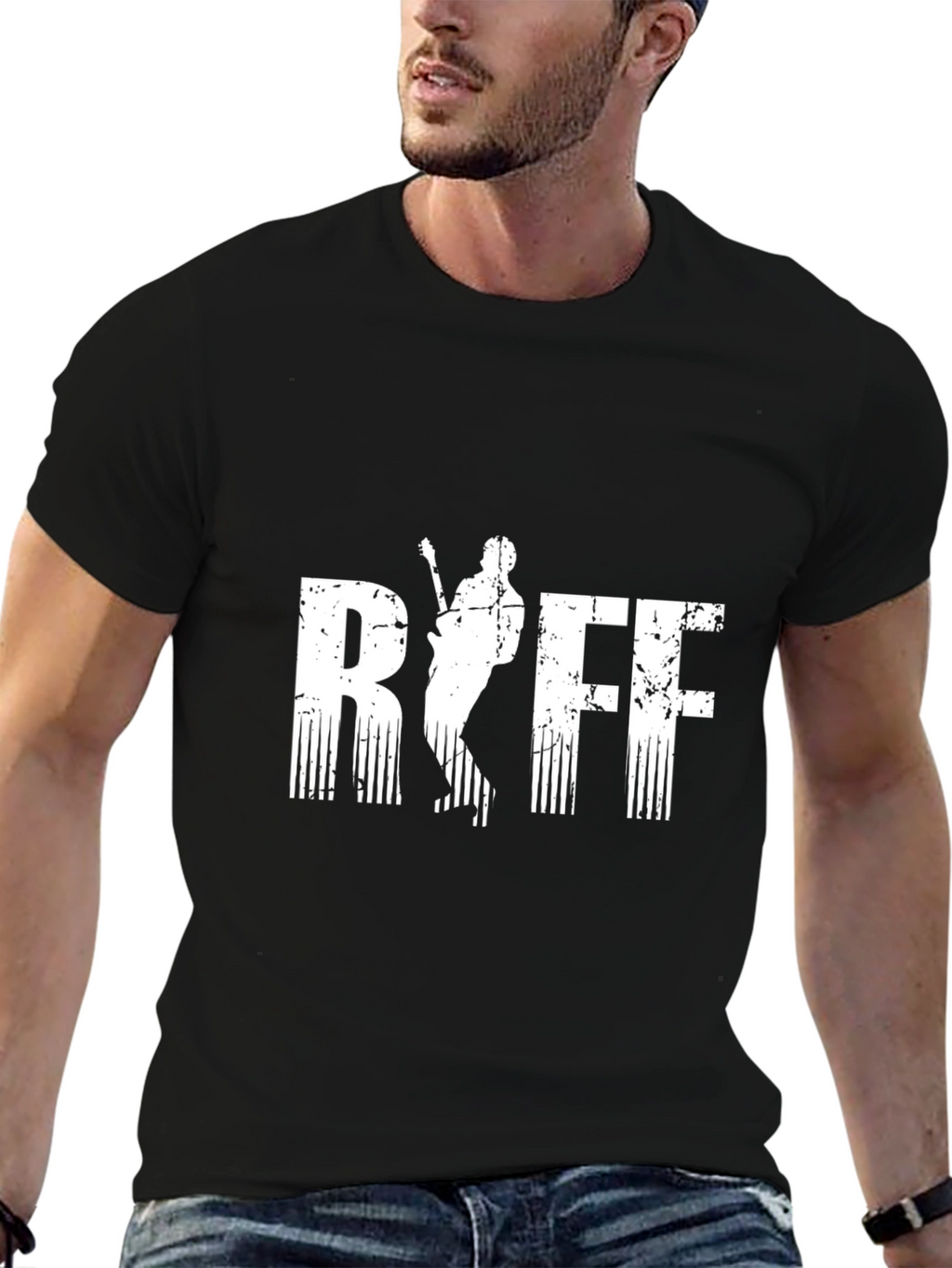 Rock Riff Graphic Tee - Black