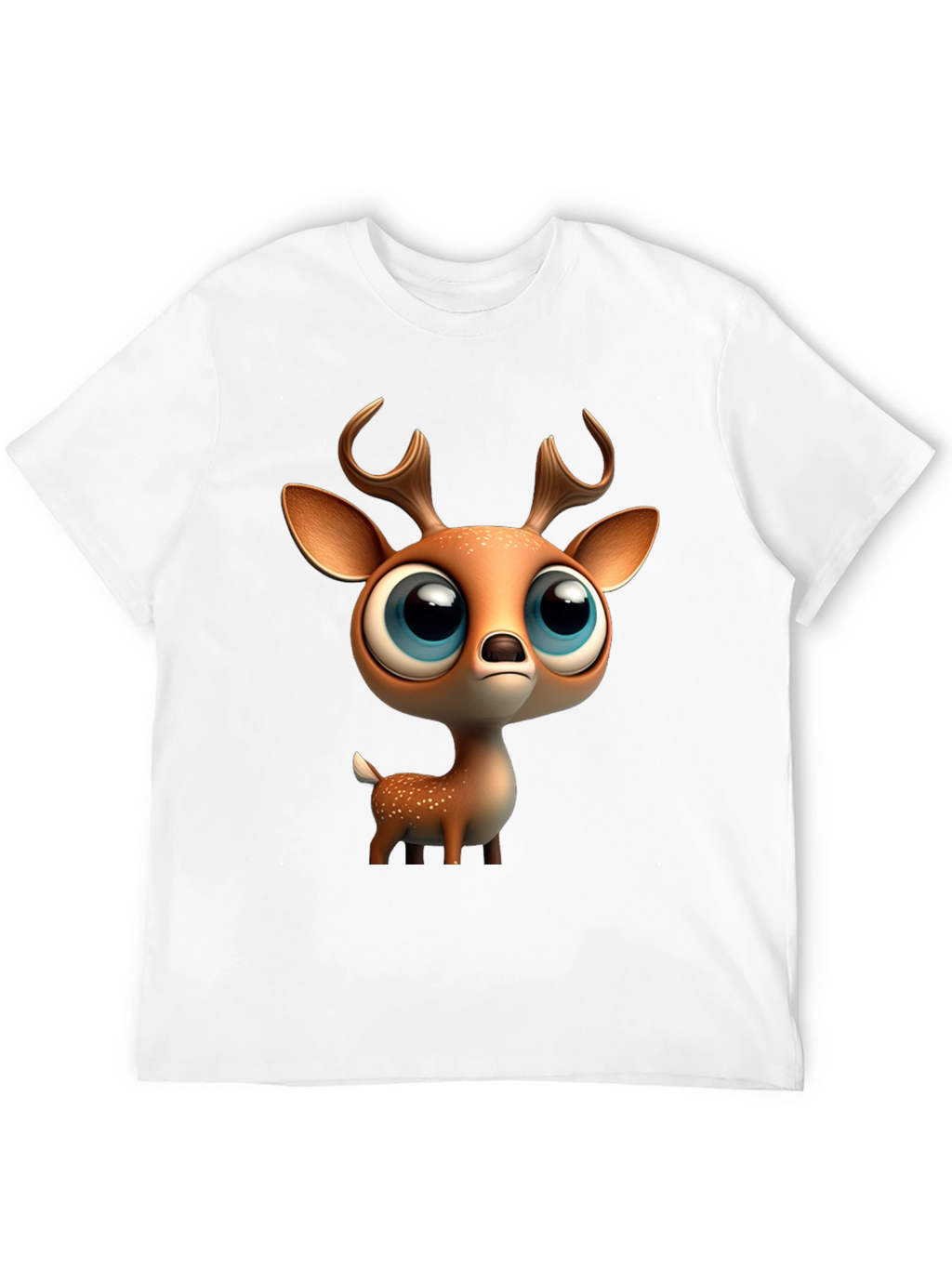 Cute Deer Graphic Tee - Stylish Black T-Shirt